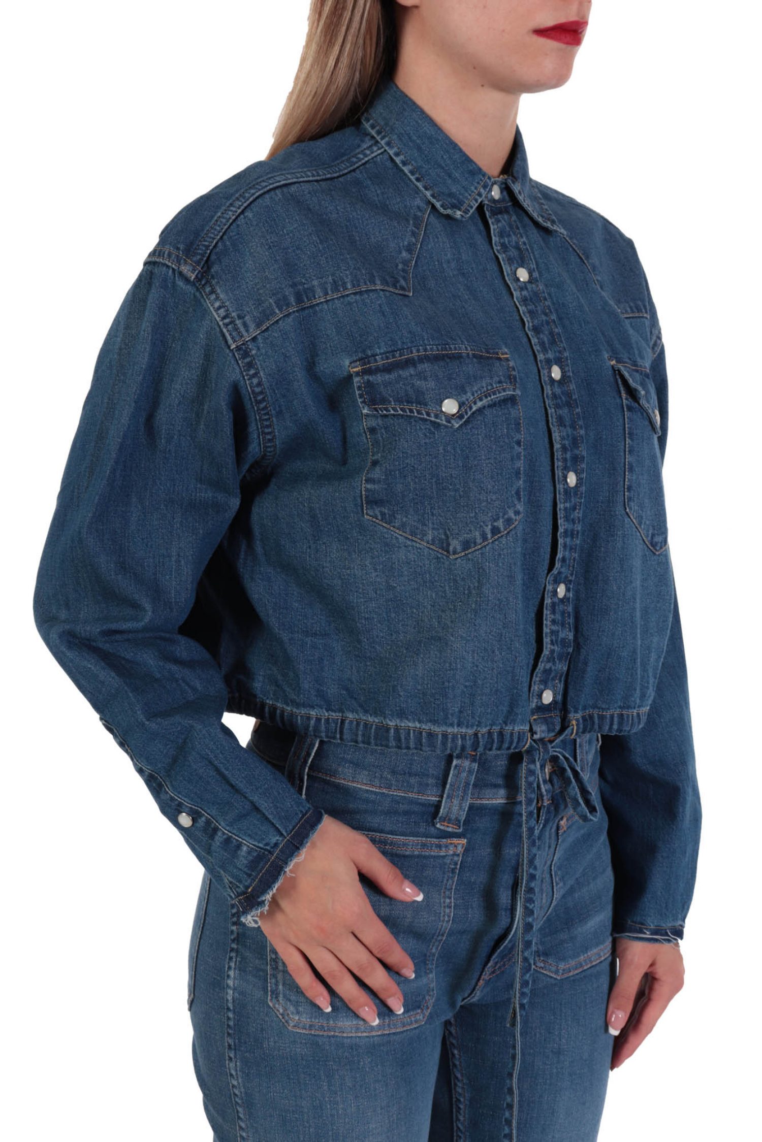 RALPH LAUREN ΠΟΥΚΑΜΙΣΟ JEANS ΣΟΥΡΑ ΤΕΛΕΙΩΜΑ ΜΠΛΕ φωτογραφία