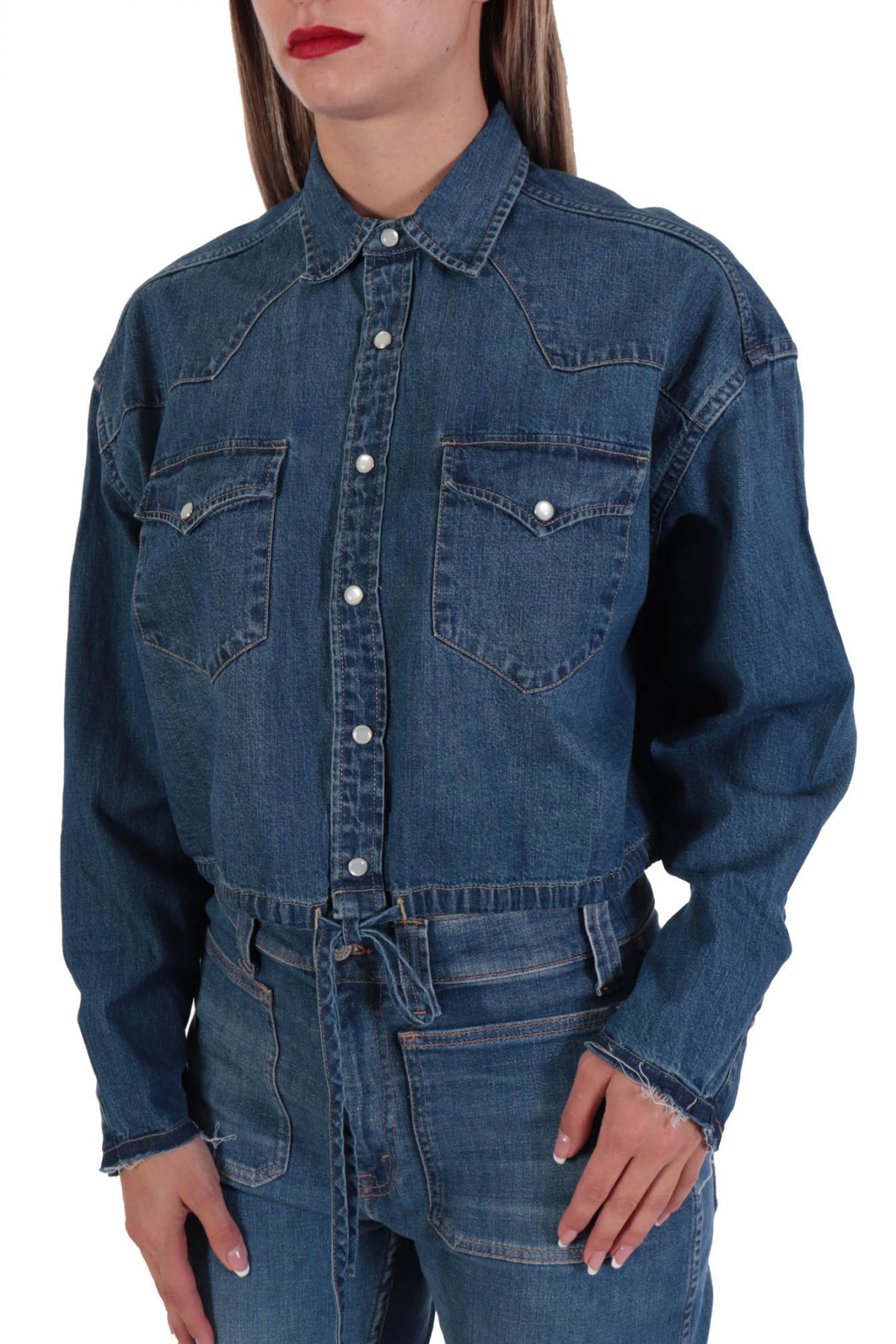 RALPH LAUREN ΠΟΥΚΑΜΙΣΟ JEANS ΣΟΥΡΑ ΤΕΛΕΙΩΜΑ ΜΠΛΕ φωτογραφία