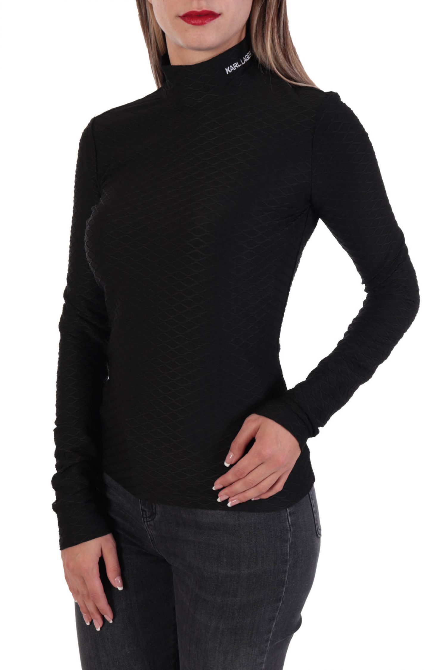 KARL LAGERFELD TOP ΛΟΥΠΕΤΟ ΓΙΑΚΑΣ ΛΟΓΟΤΥΠΟ ΜΑΥΡΟ φωτογραφία