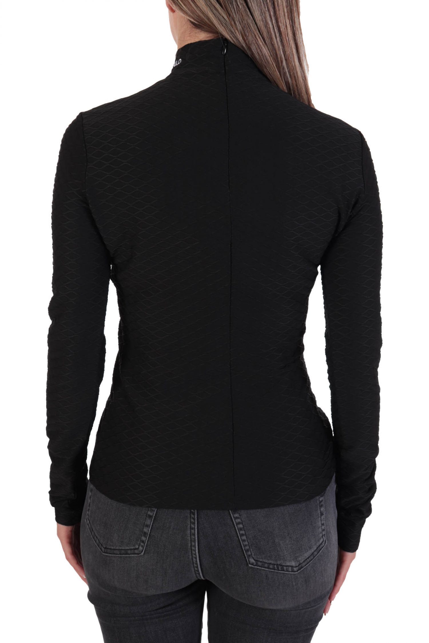 KARL LAGERFELD TOP ΛΟΥΠΕΤΟ ΓΙΑΚΑΣ ΛΟΓΟΤΥΠΟ ΜΑΥΡΟ φωτογραφία