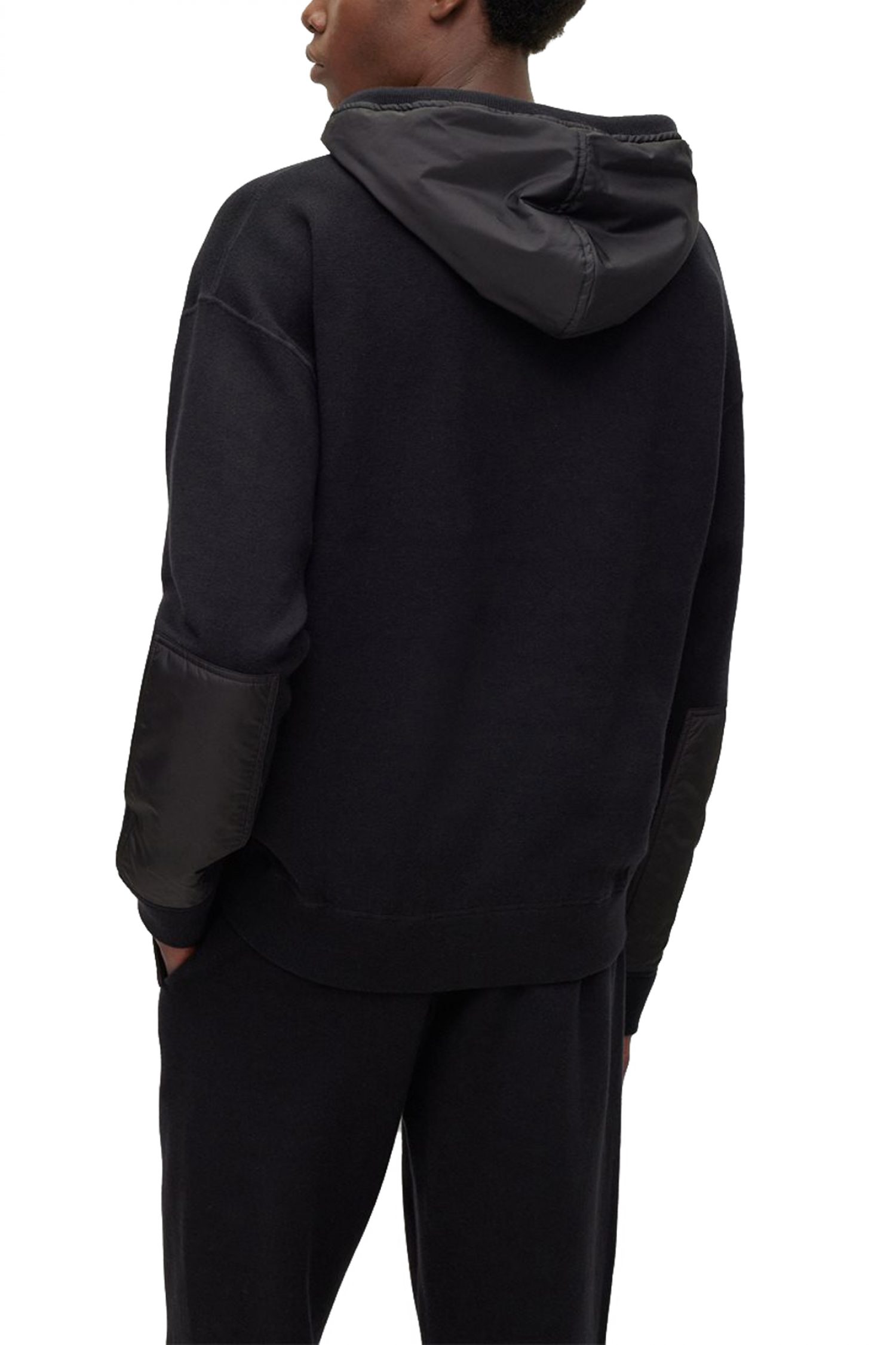 BOSS ΠΛΕΚΤΟ HOODIE LOPAOLO ΜΑΥΡΟ φωτογραφία