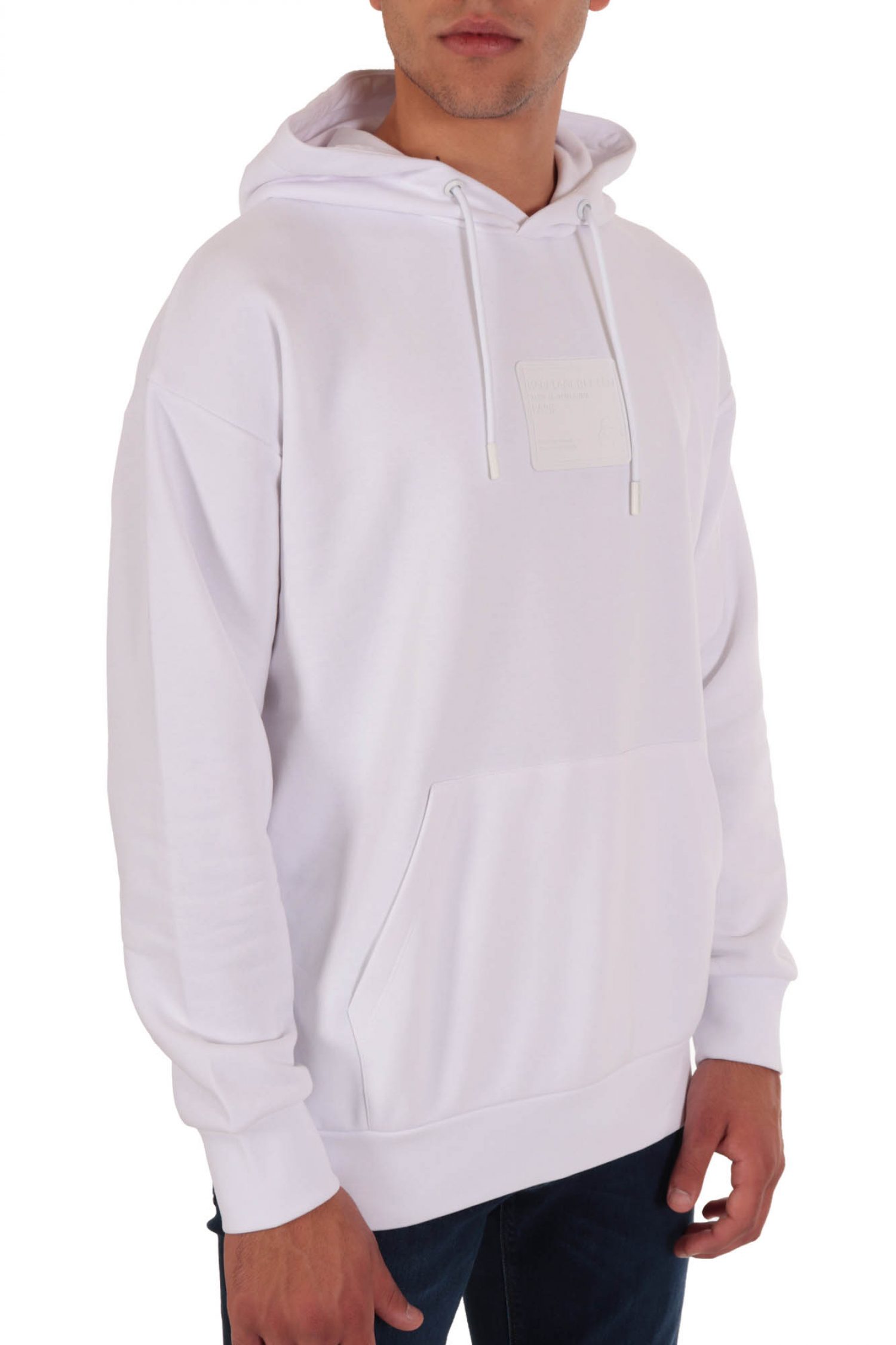 KARL LAGERFELD ΦΟΥΤΕΡ HOODIE LOGO ΛΕΥΚΟ