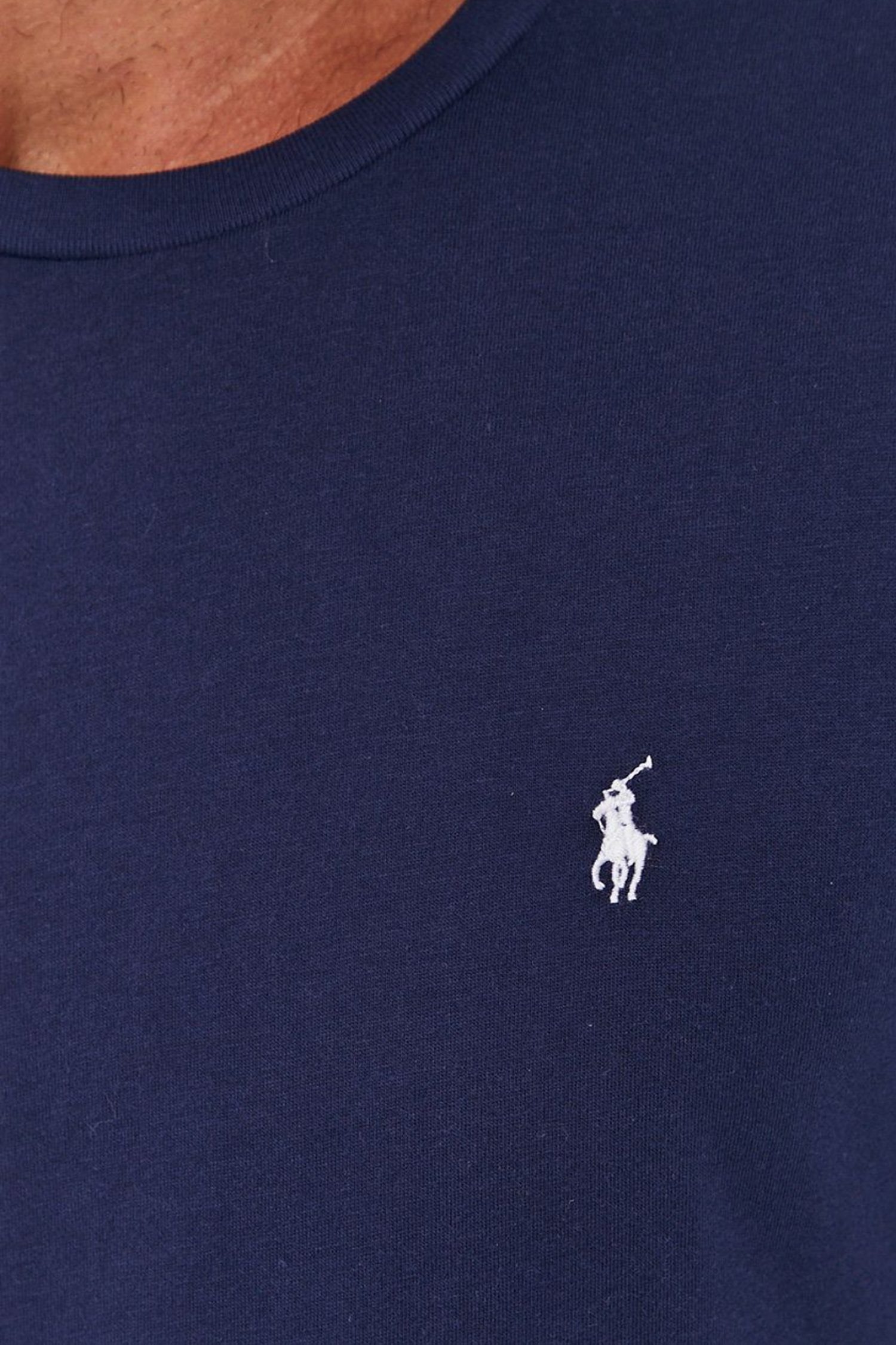 RALPH LAUREN SLEEP TOP T-SHIRT LOGO ΜΠΛΕ