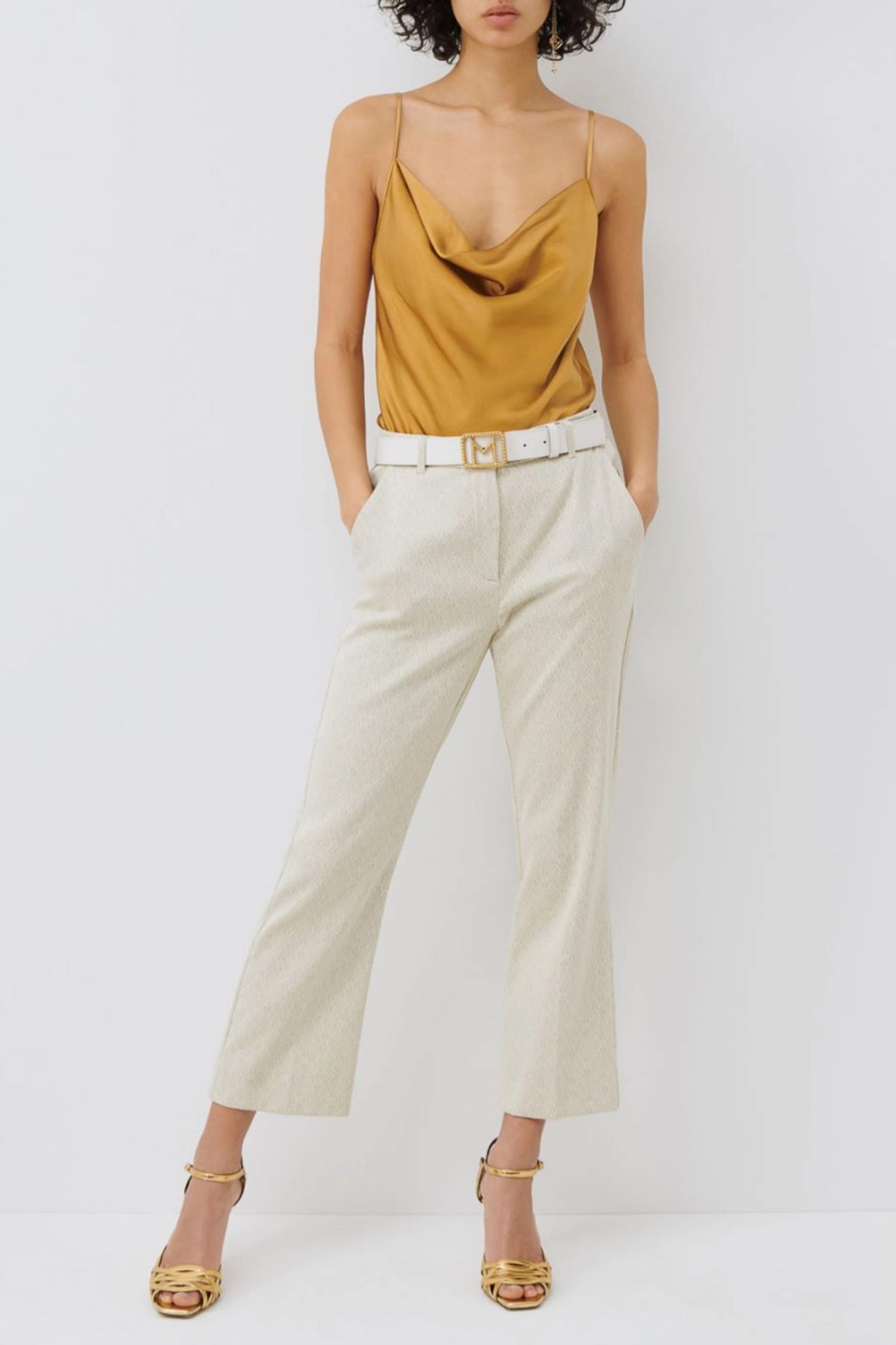 MARELLA TOP FRISIA ΤΙΡΑΝΤΑ ΝΤΡΑΠΕ ΧΡΥΣΟ