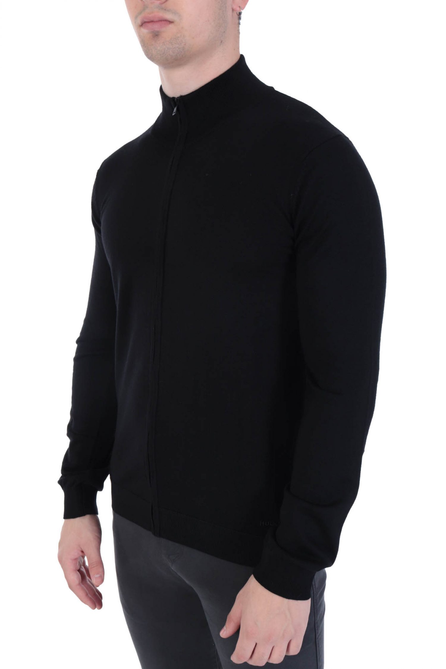 HUGO ΠΛΕΚΤΟ FULLZIP SAN JORGE-M ΜΑΥΡΟ