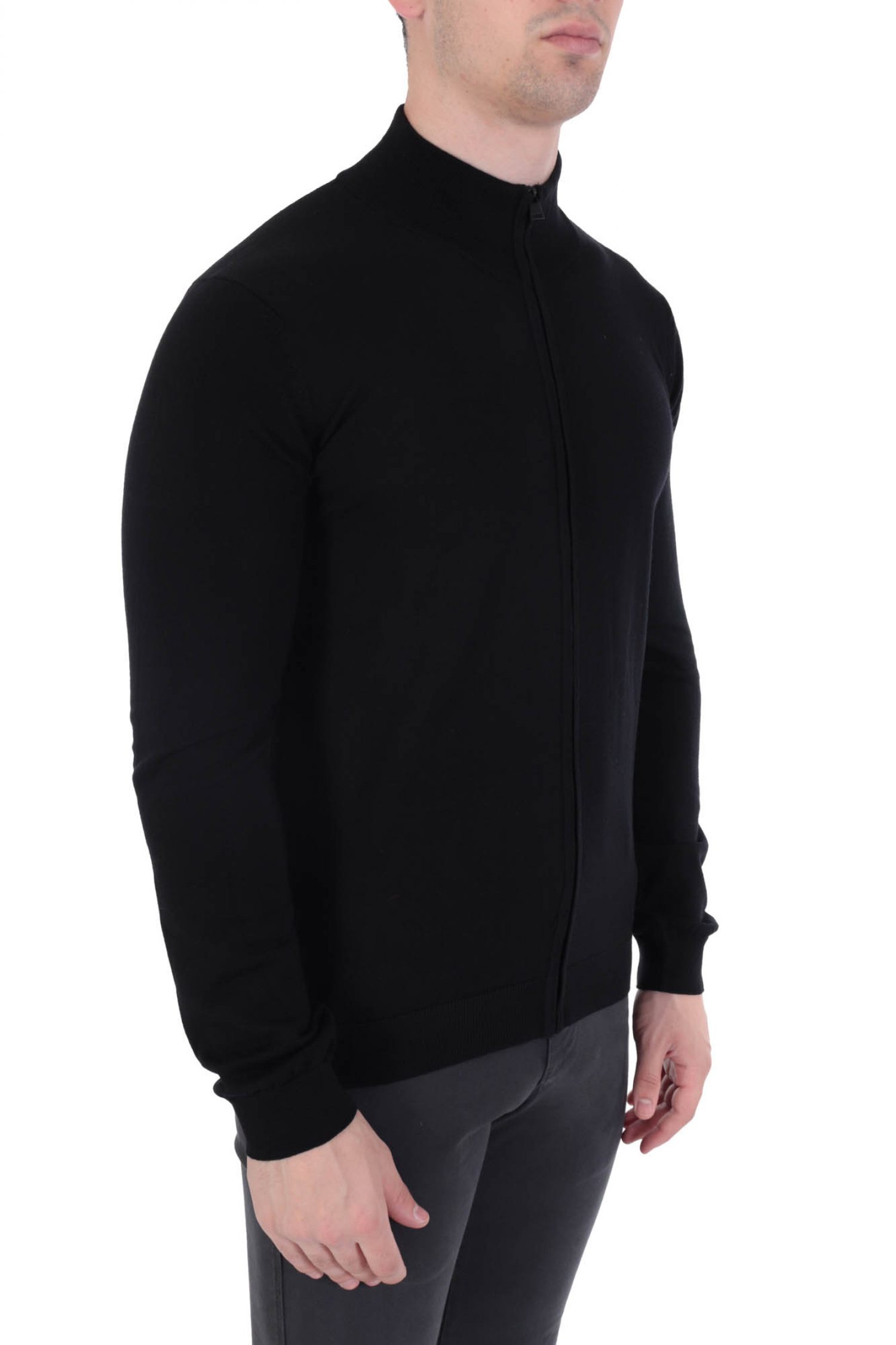 HUGO ΠΛΕΚΤΟ FULLZIP SAN JORGE-M ΜΑΥΡΟ