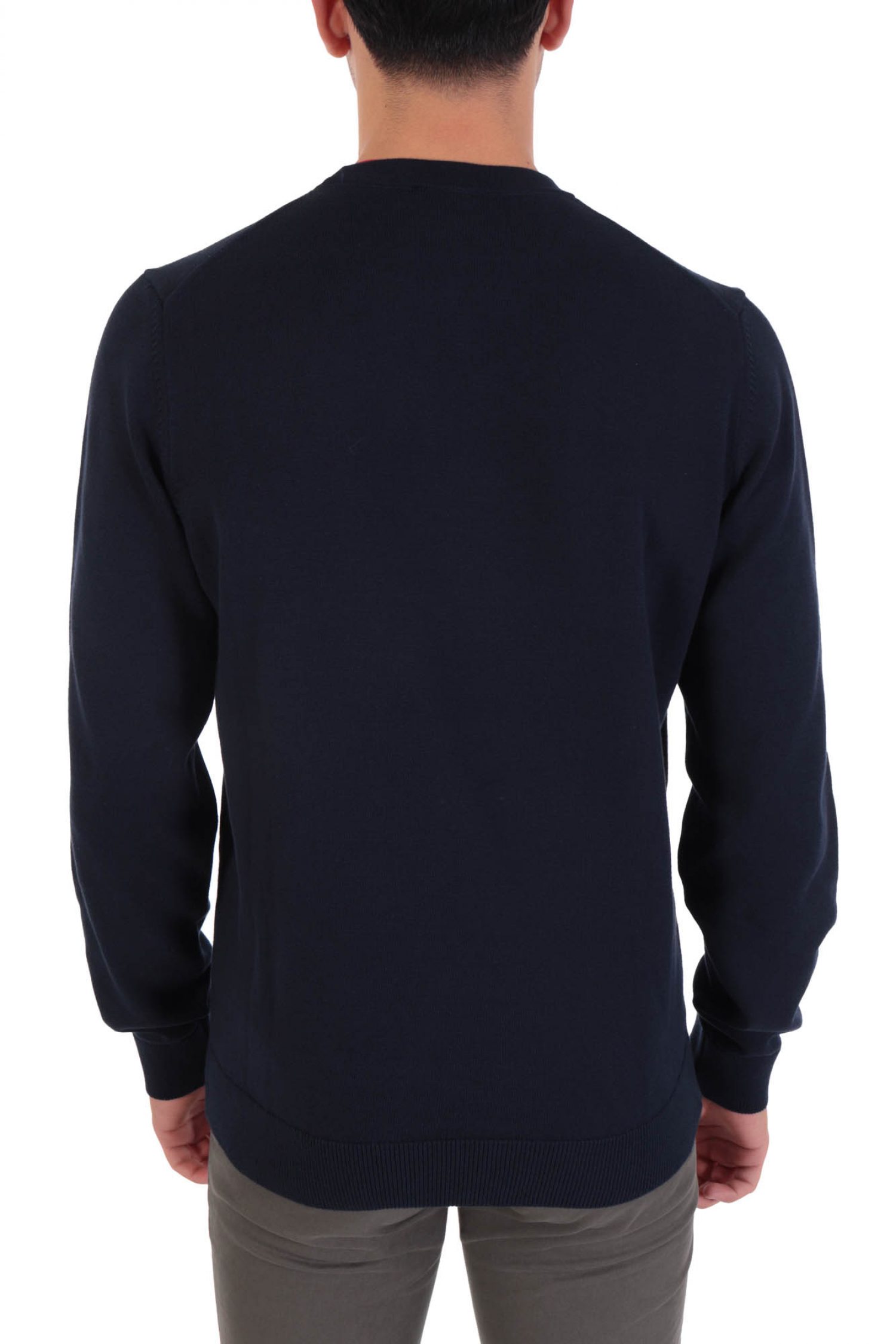 HUGO ΠΛΕΚΤΟ CREW NECK SAN CASSIUS-C1 ΜΠΛΕ