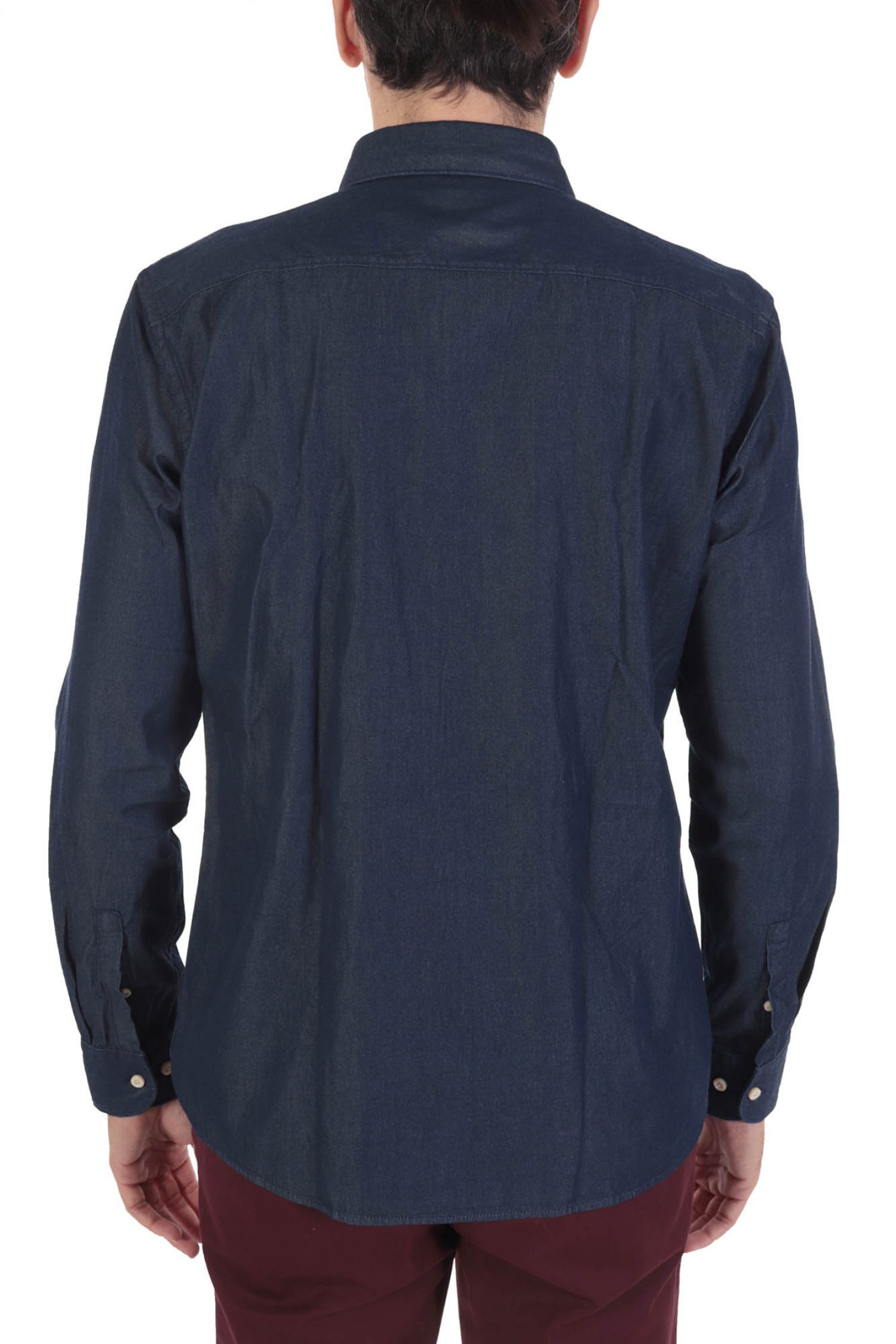 BOSS ΠΟΥΚΑΜΙΣΟ JEANS CASUAL FIT C-HAL-KENT-C1-223 ΜΠΛΕ φωτογραφία