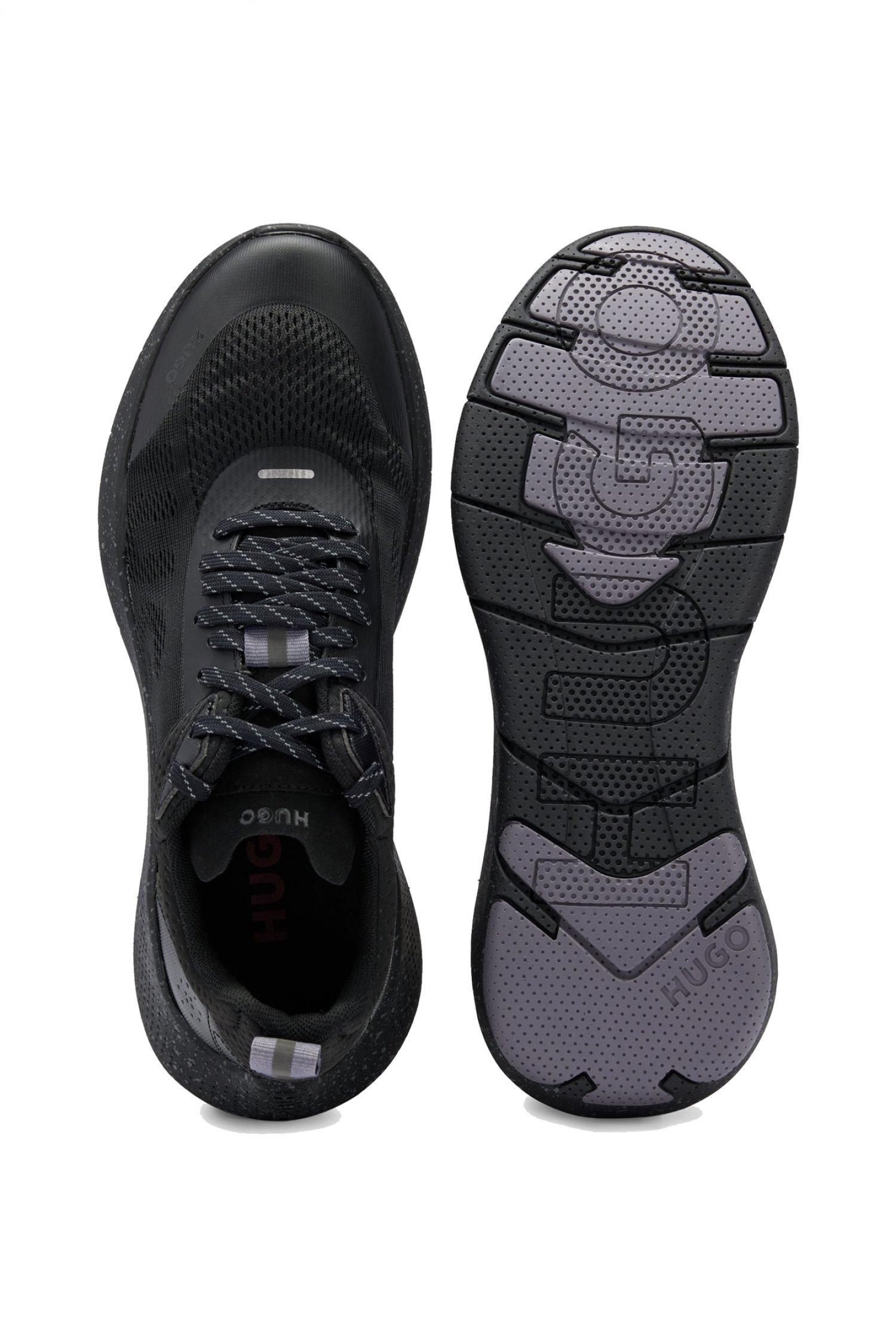 HUGO ΠΑΠΟΥΤΣΙ SNEAKERS WAYNE_RUNN_SMEBL ΜΑΥΡΟ φωτογραφία