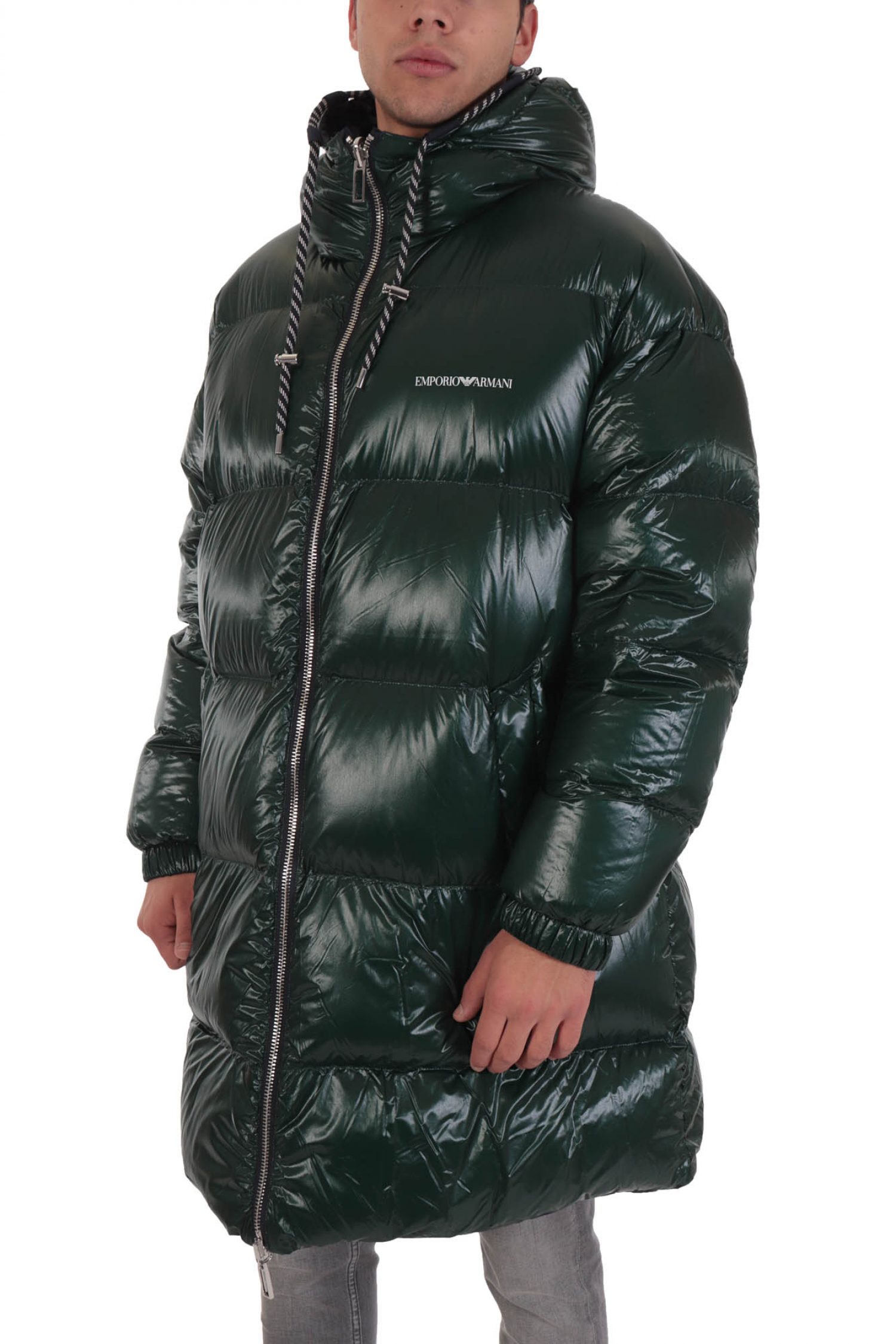 EMPORIO ARMANI ΜΠΟΥΦΑΝ ΦΟΥΣΚΩΤΟ REVERSIBLE ΚΟΥΚΟΥΛΑ ΜΠΛΕ-ΠΡΑΣΙΝΟ φωτογραφία