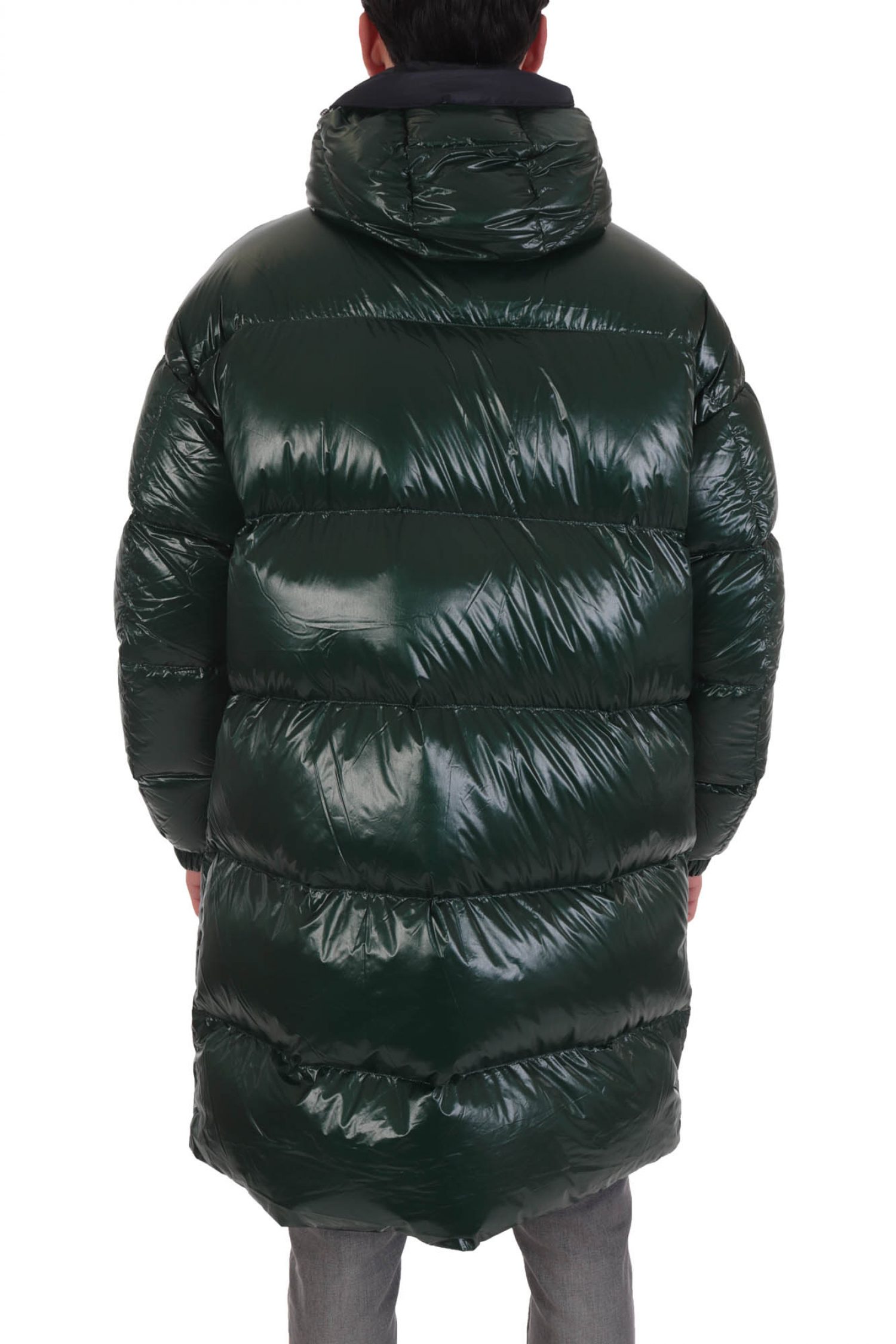 EMPORIO ARMANI ΜΠΟΥΦΑΝ ΦΟΥΣΚΩΤΟ REVERSIBLE ΚΟΥΚΟΥΛΑ ΜΠΛΕ-ΠΡΑΣΙΝΟ