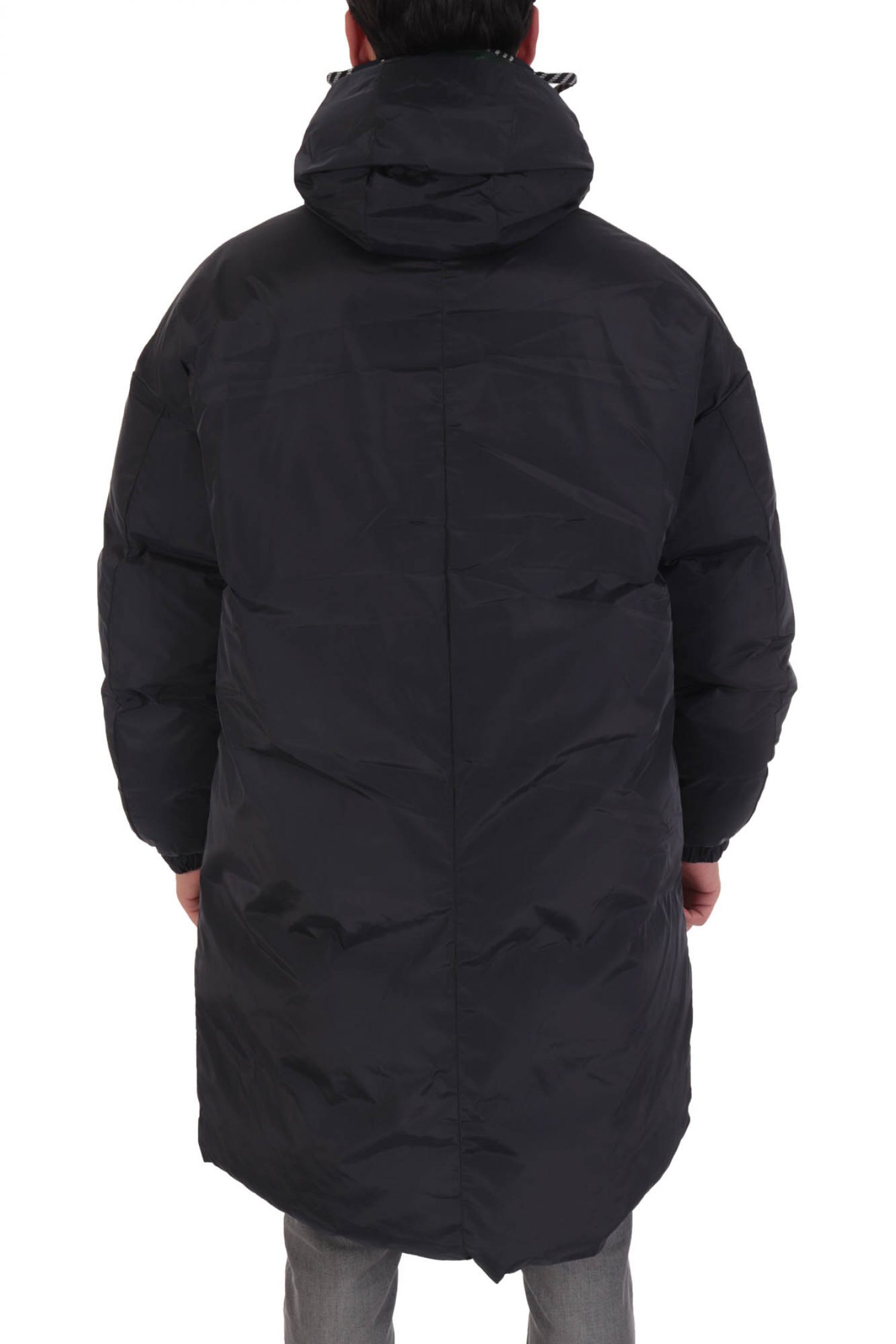 EMPORIO ARMANI ΜΠΟΥΦΑΝ ΦΟΥΣΚΩΤΟ REVERSIBLE ΚΟΥΚΟΥΛΑ ΜΠΛΕ-ΠΡΑΣΙΝΟ