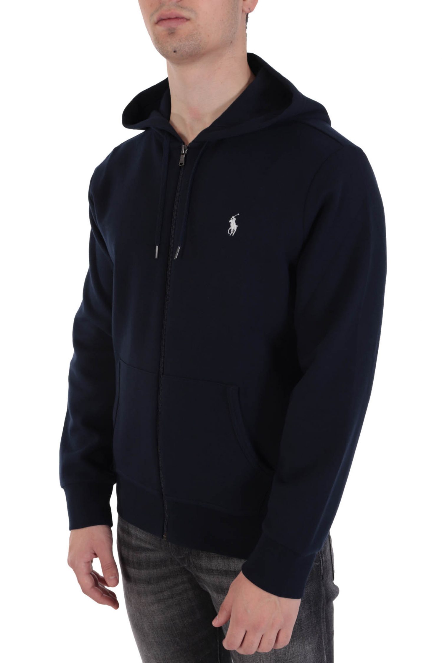RALPH LAUREN ΦΟΥΤΕΡ FULLZIP HOODIE ΜΠΛΕ φωτογραφία