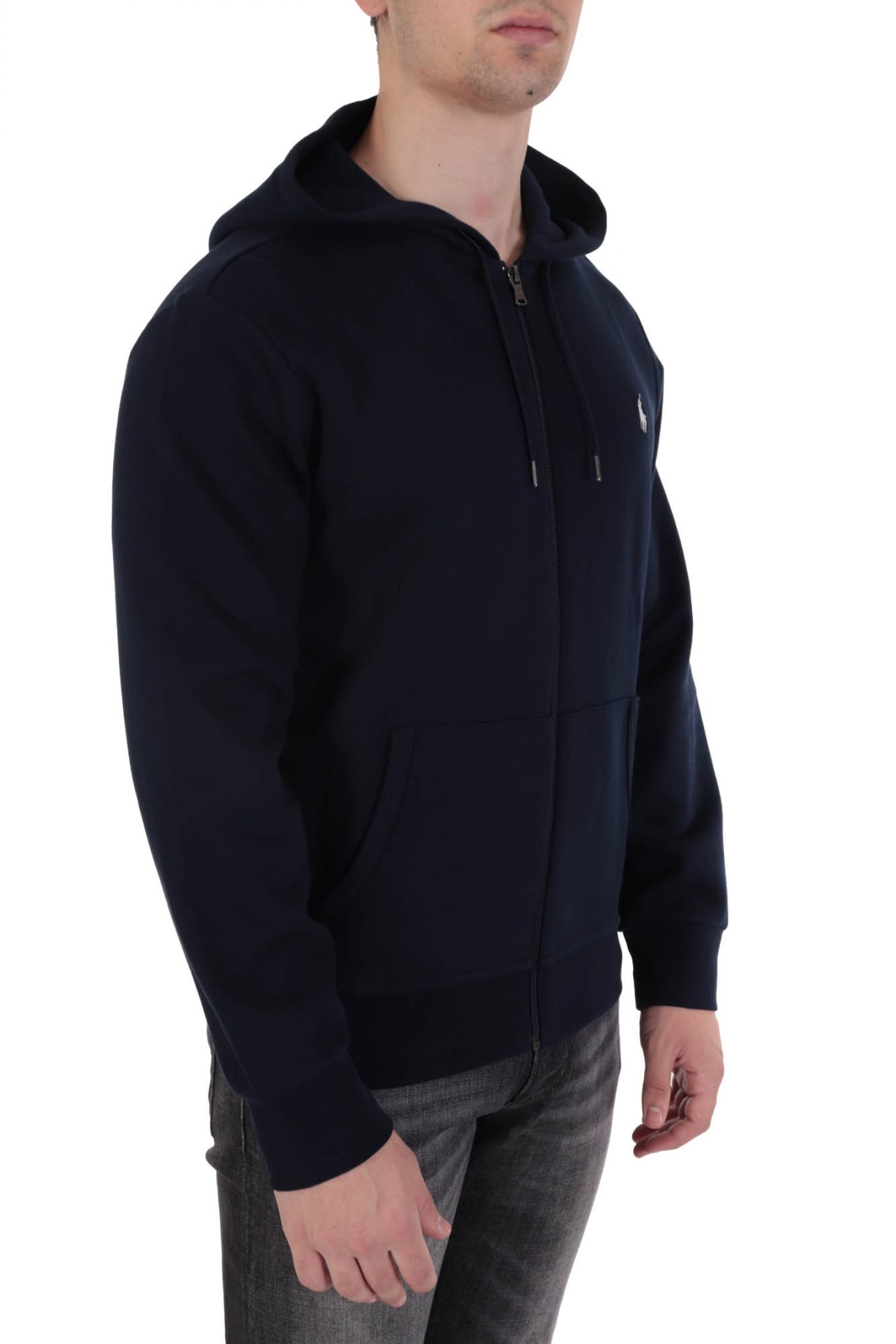 RALPH LAUREN ΦΟΥΤΕΡ FULLZIP HOODIE ΜΠΛΕ φωτογραφία