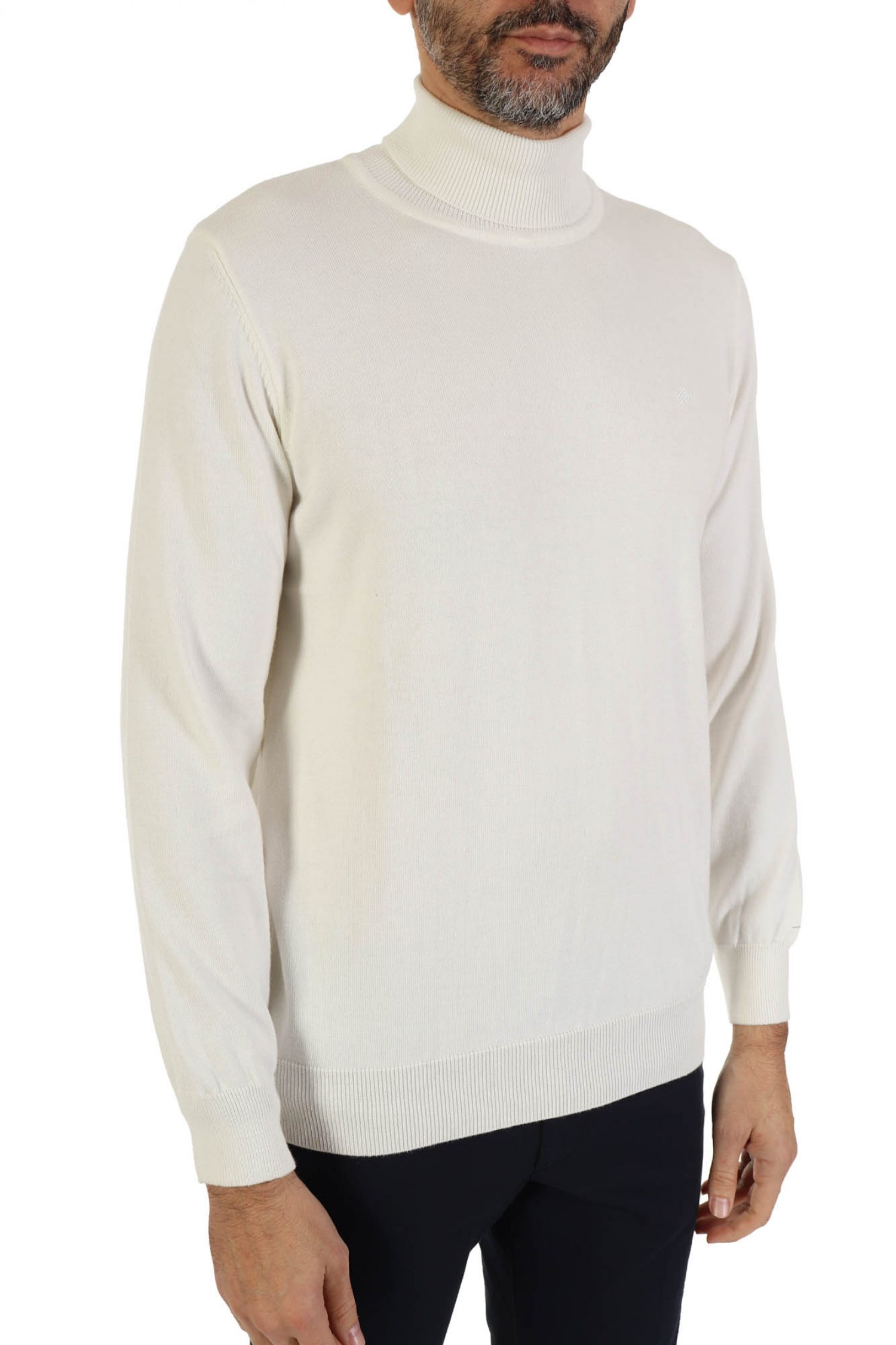 DORS ΠΛΕΚΤΟ ROLLNECK ΥΠΟΛΕΥΚΟ