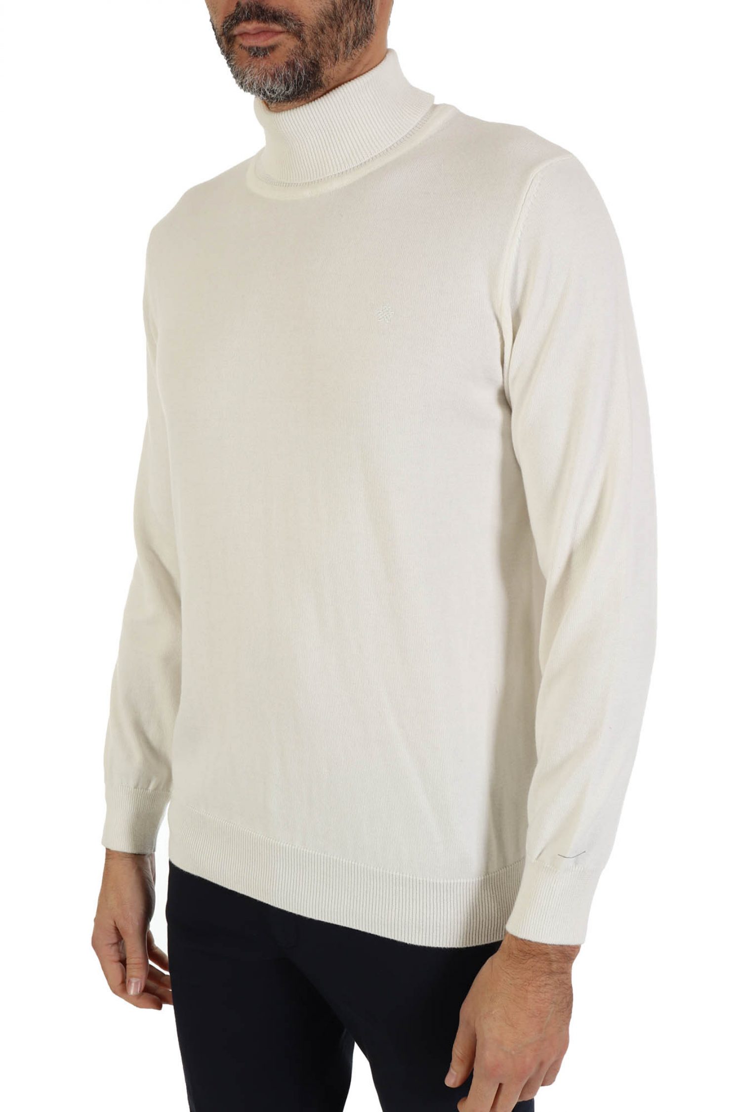 DORS ΠΛΕΚΤΟ ROLLNECK ΥΠΟΛΕΥΚΟ