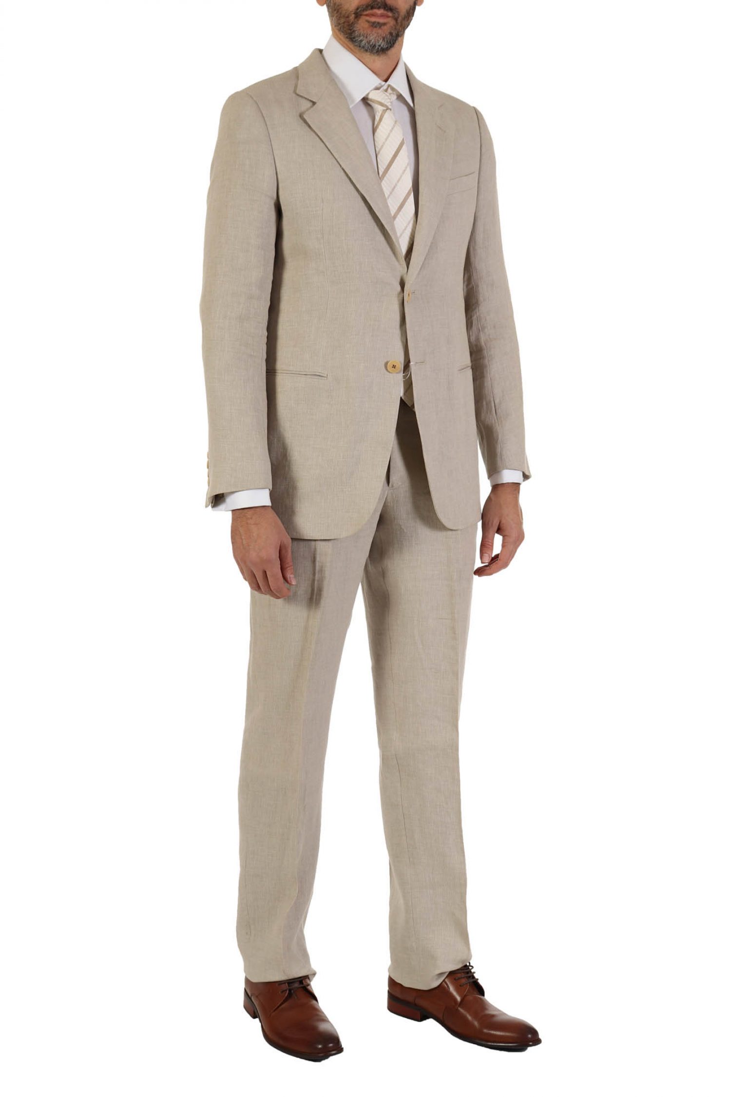 ARMANI COLLEZIONI ΚΟΣΤΟΥΜΙ ΔΙΚΟΥΜΠΟ ΡΙΓΕ ΓΚΡΙ