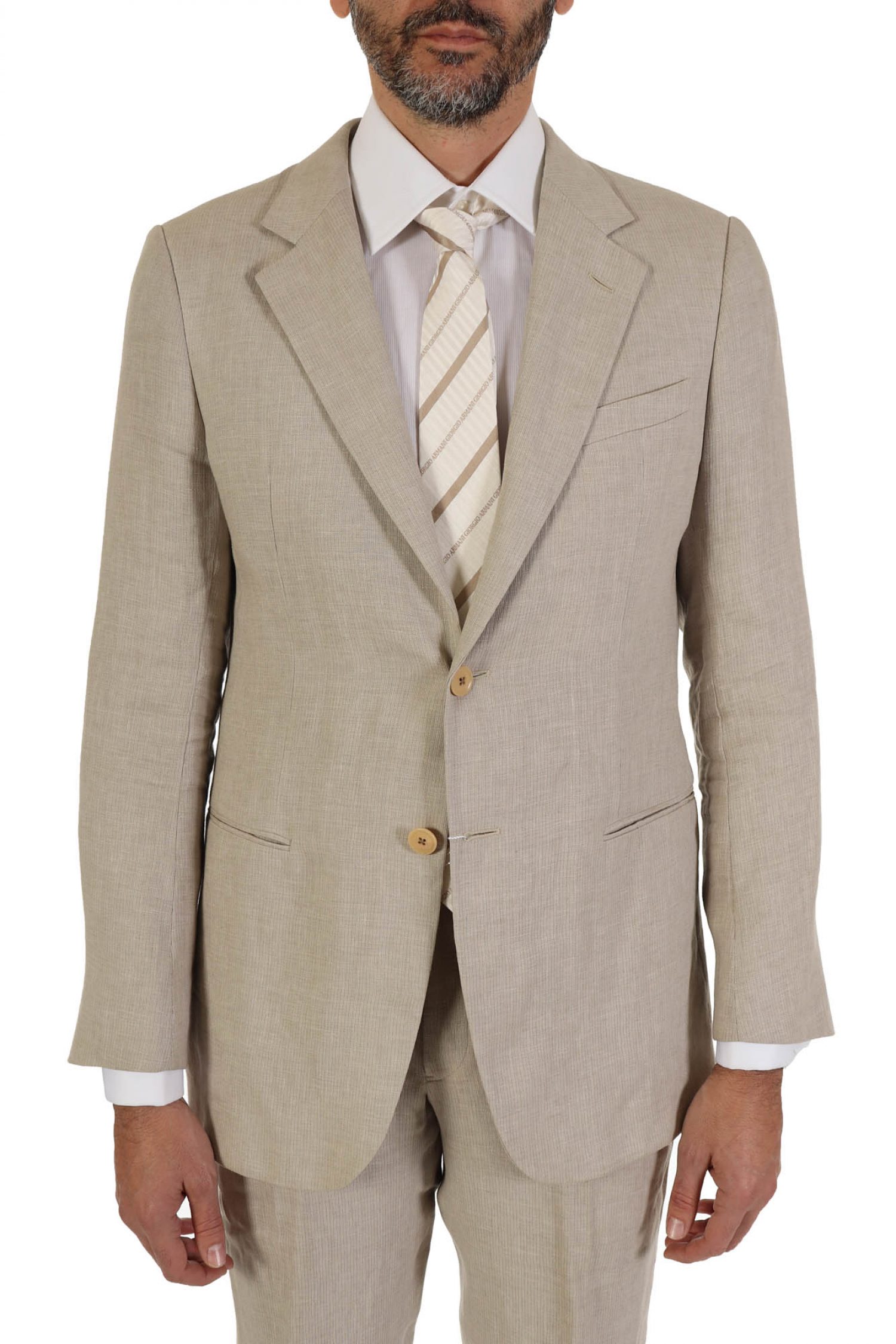 ARMANI COLLEZIONI ΚΟΣΤΟΥΜΙ ΔΙΚΟΥΜΠΟ ΡΙΓΕ ΓΚΡΙ