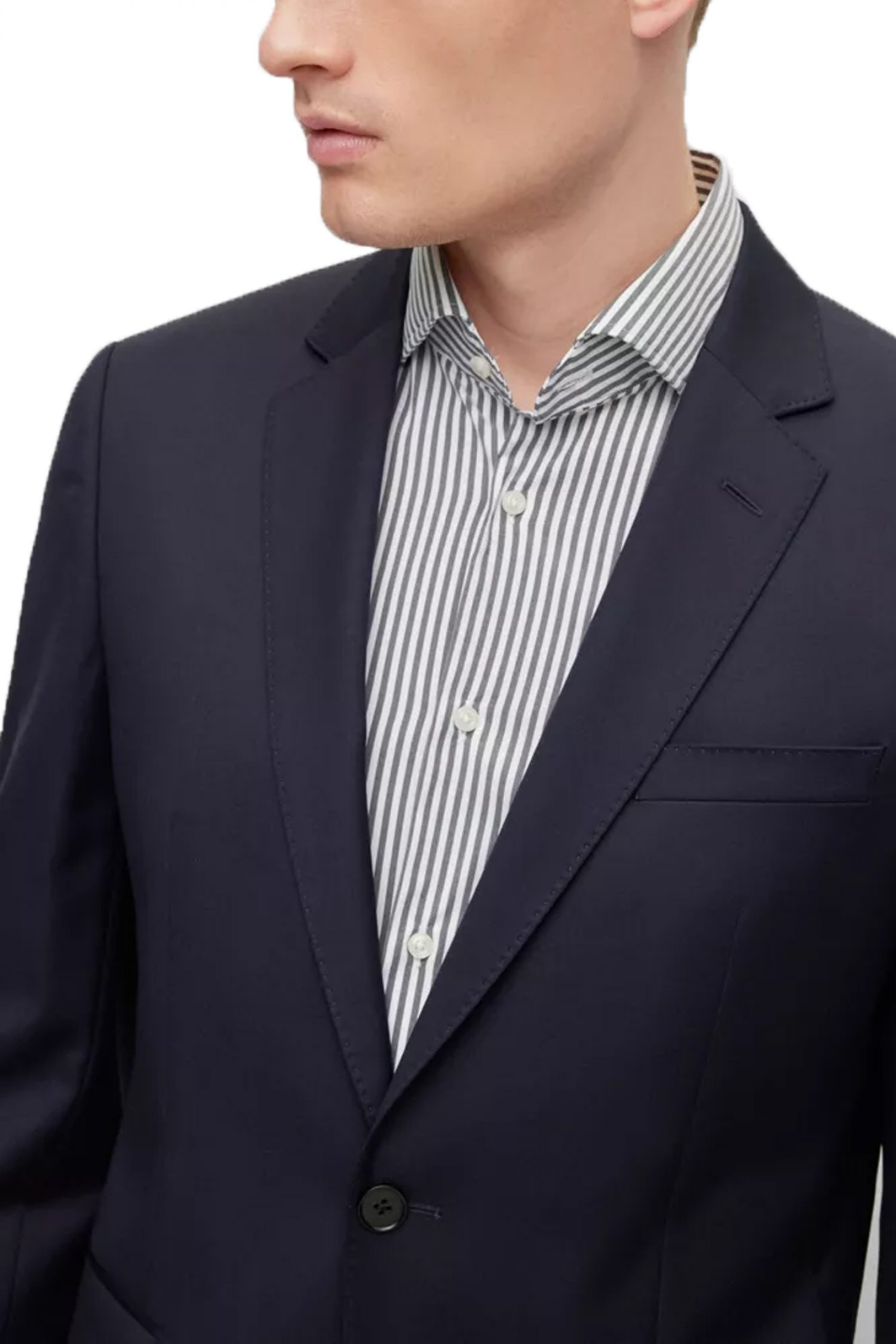 BOSS ΣΑΚΑΚΙ BLAZER H HUGE-B1 SLIM FIT ΜΠΛΕ φωτογραφία