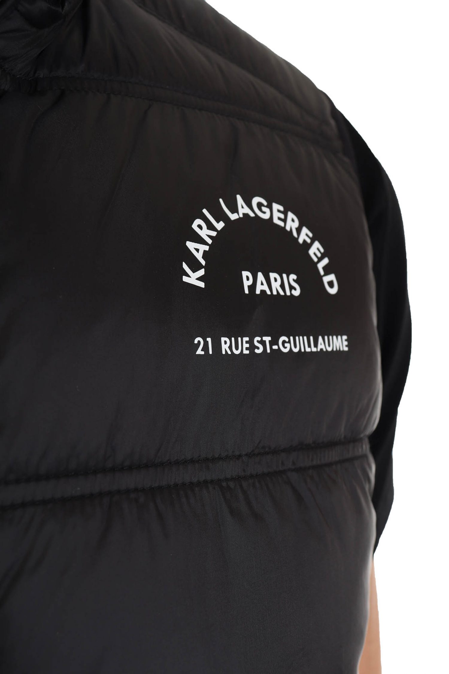 KARL LAGERFELD ΜΠΟΥΦΑΝ ΑΜΑΝΙΚΟ REVERSIBLE LOGO ΜΑΥΡΟ-ΛΕΥΚΟ