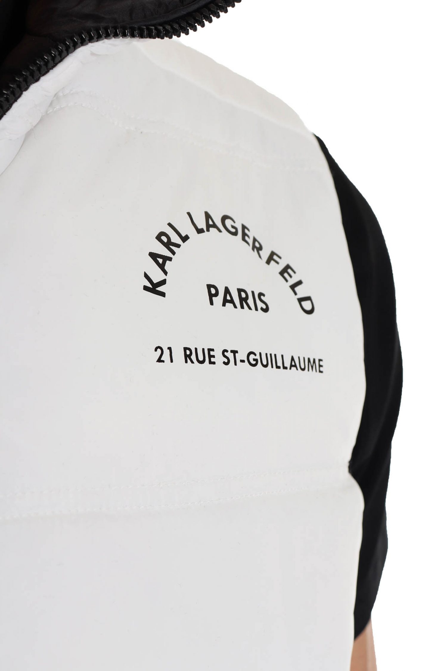 KARL LAGERFELD ΜΠΟΥΦΑΝ ΑΜΑΝΙΚΟ REVERSIBLE LOGO ΜΑΥΡΟ-ΛΕΥΚΟ