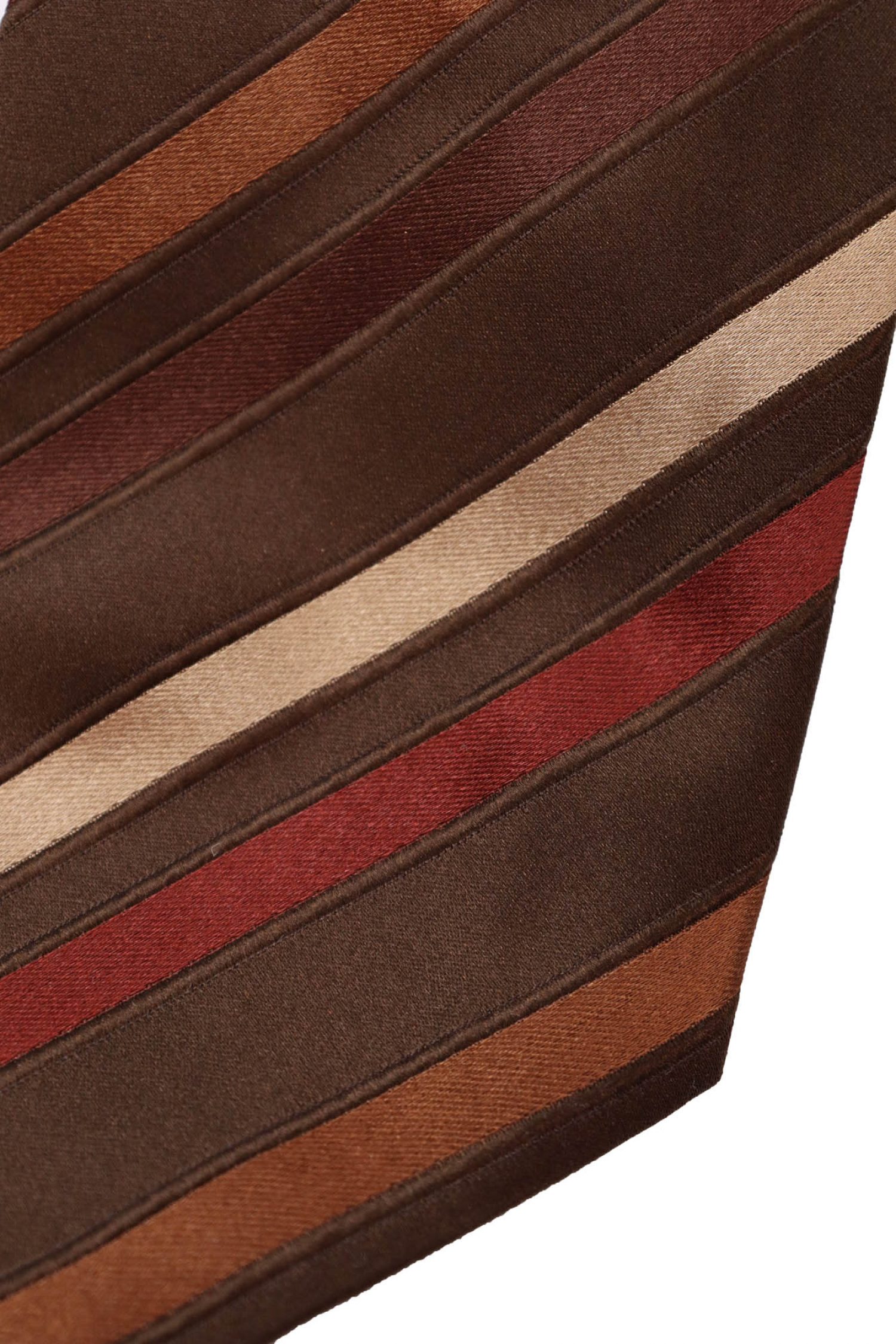 GALLIENI ΓΡΑΒΑΤΑ 9CM ΡΙΓΕ ΜΠΡΟΝΖΕ-ΚΑΦΕ φωτογραφία