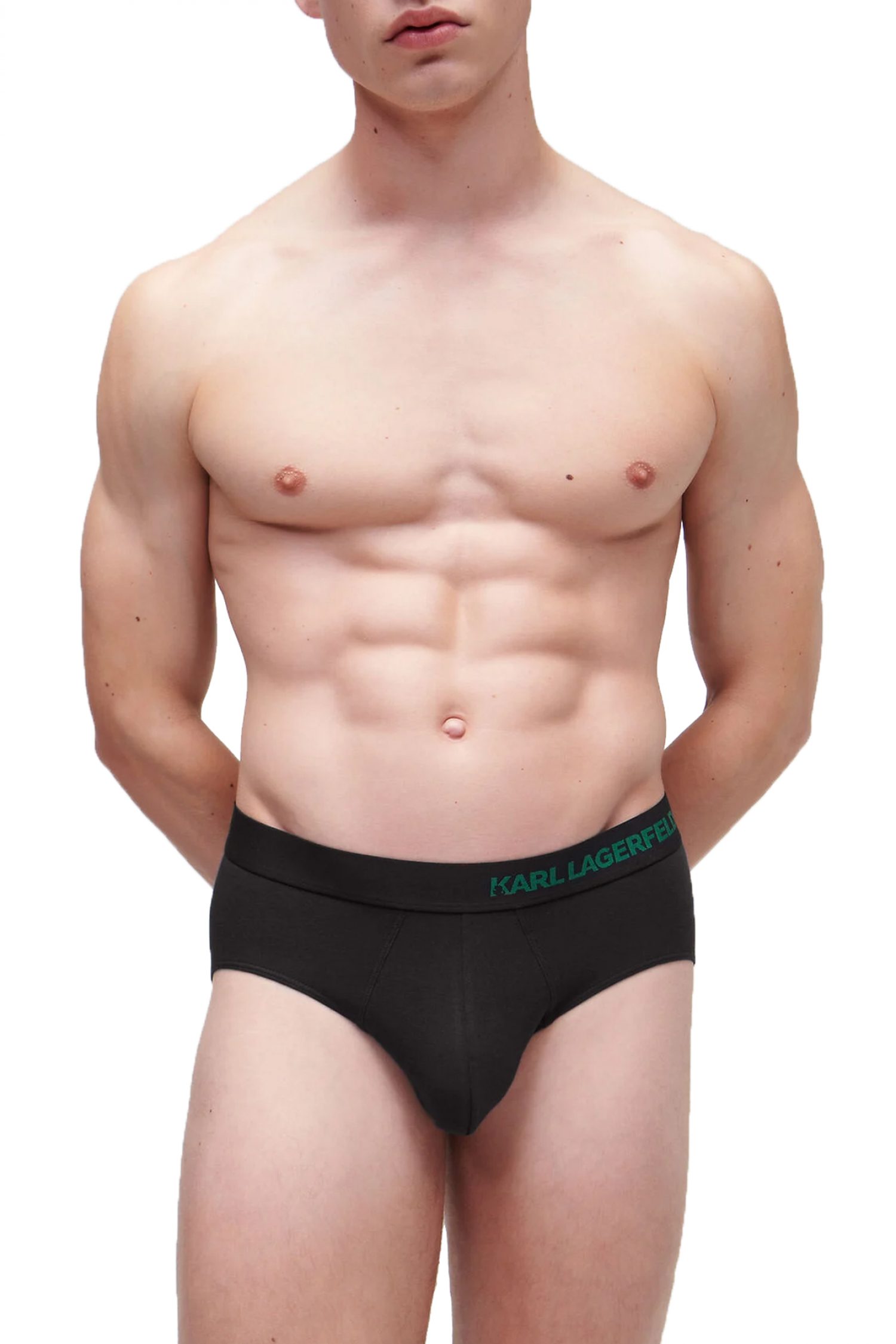 KARL LAGERFELD ΕΣΩΡΟΥΧΑ 3PACK BRIEF LOGO ΜΑΥΡΟ φωτογραφία