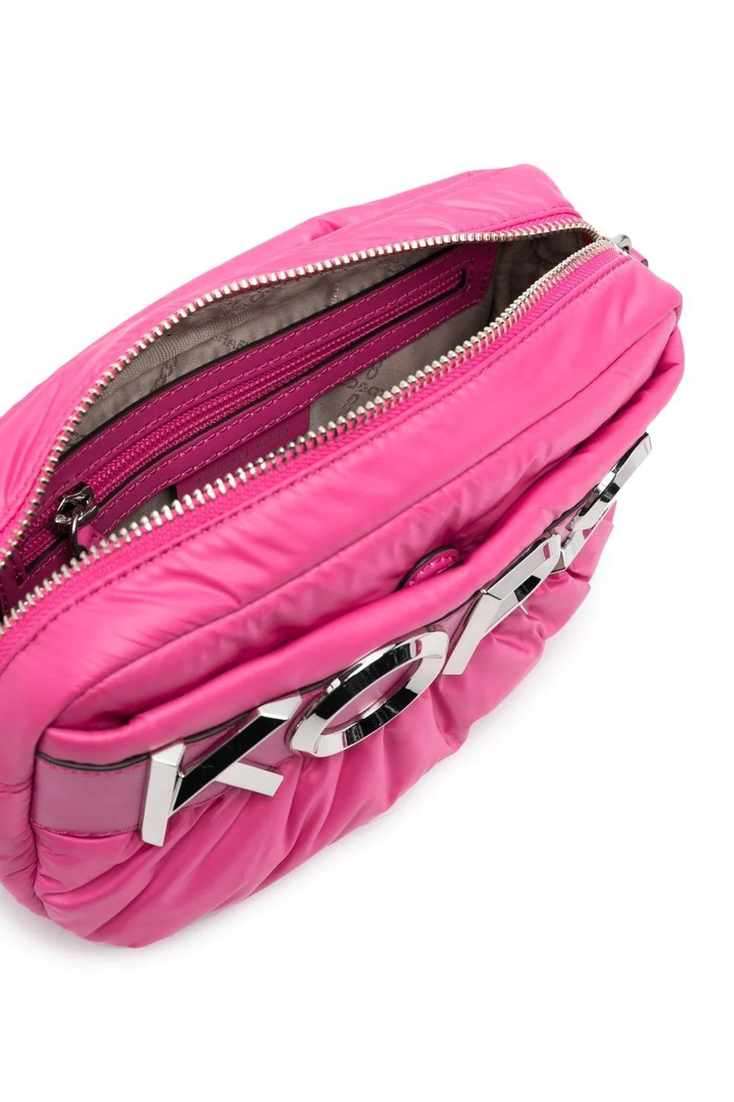 MICHAEL KORS ΤΣΑΝΤΑΚΙ CROSSBODY/ΩΜΟΥ LEONIE LOGO ΦΟΥΞΙΑ φωτογραφία