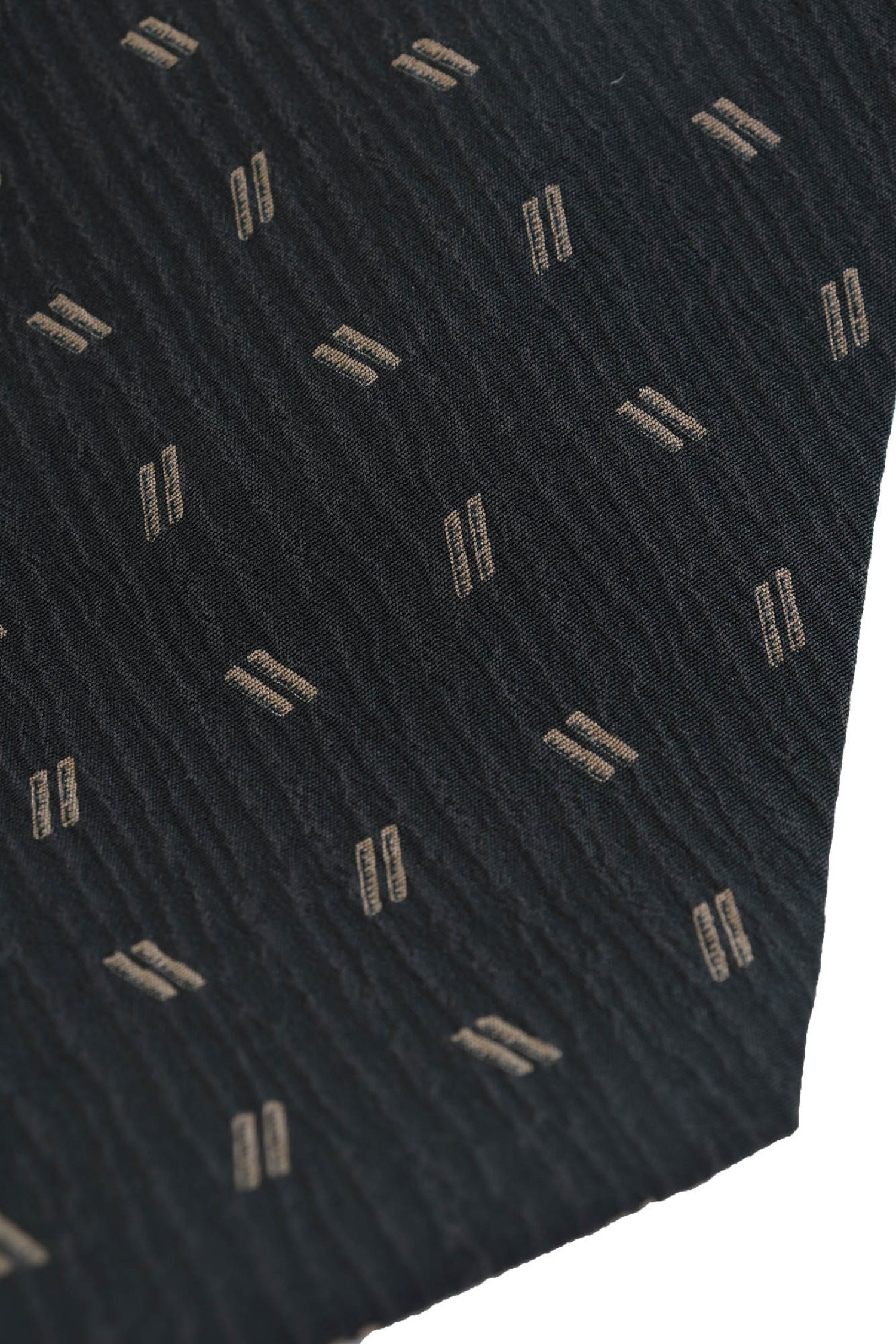 GIORGIO ARMANI ΓΡΑΒΑΤΑ 10CM ΡΙΓΕ ΜΑΥΡΟ