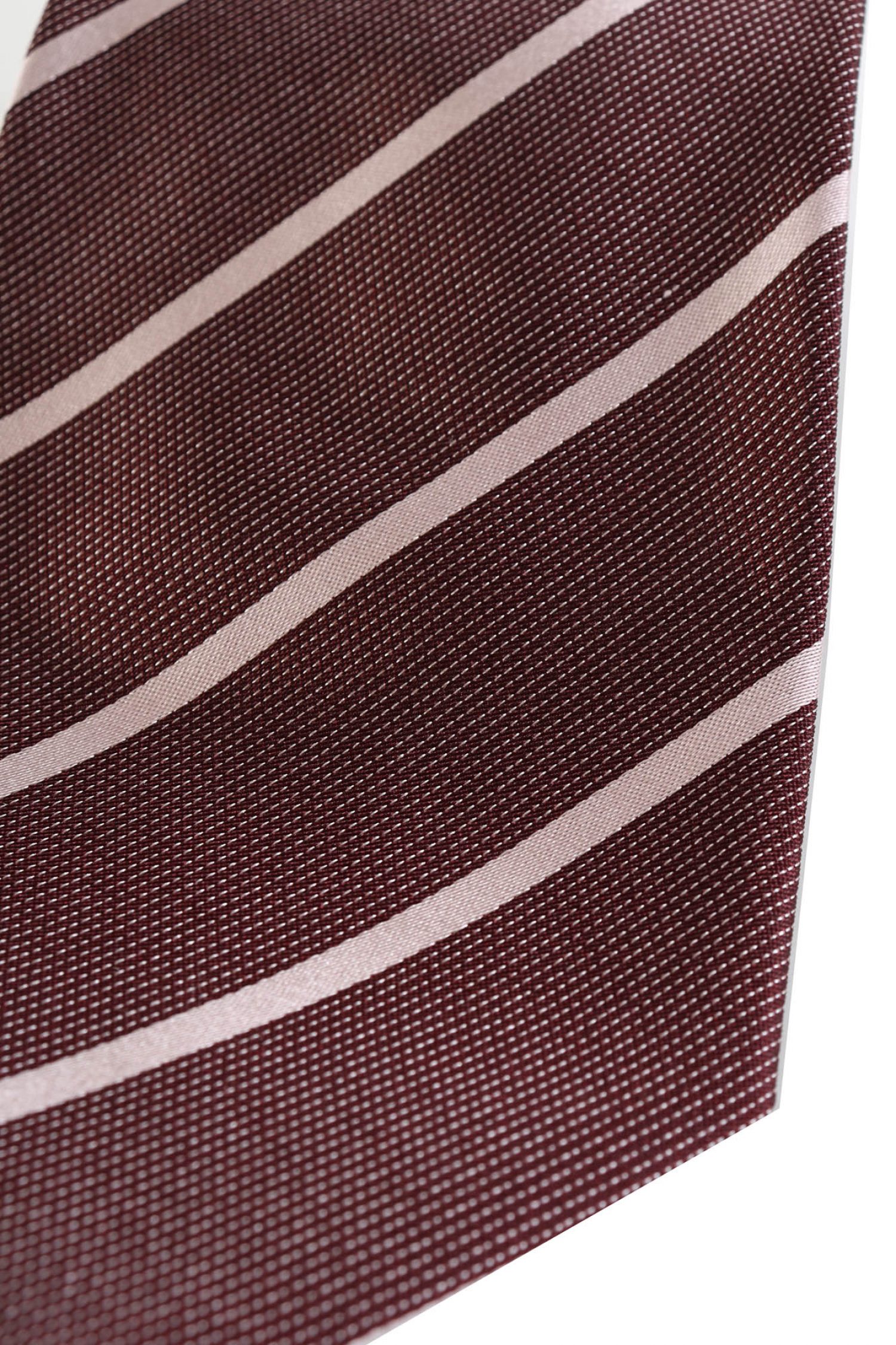 GIORGIO ARMANI ΓΡΑΒΑΤΑ 9CM ΜΙΚΡΟΣΧΕΔΙΟ ΡΙΓΕ ΜΠΟΡΝΤΟ