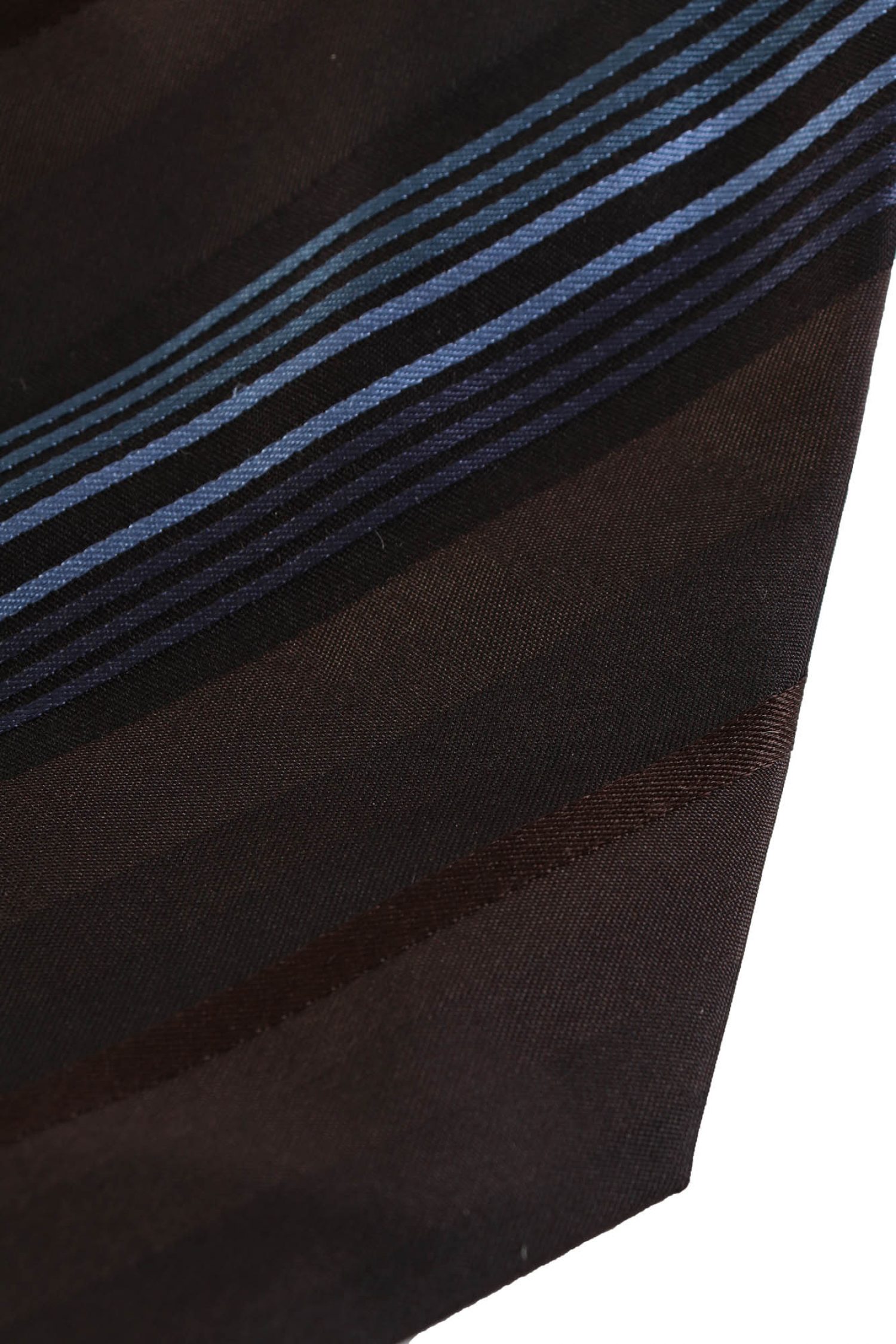 BOSS ΓΡΑΒΑΤΑ 9CM ΡΙΓΕ ΜΠΛΕ-ΜΑΥΡΟ