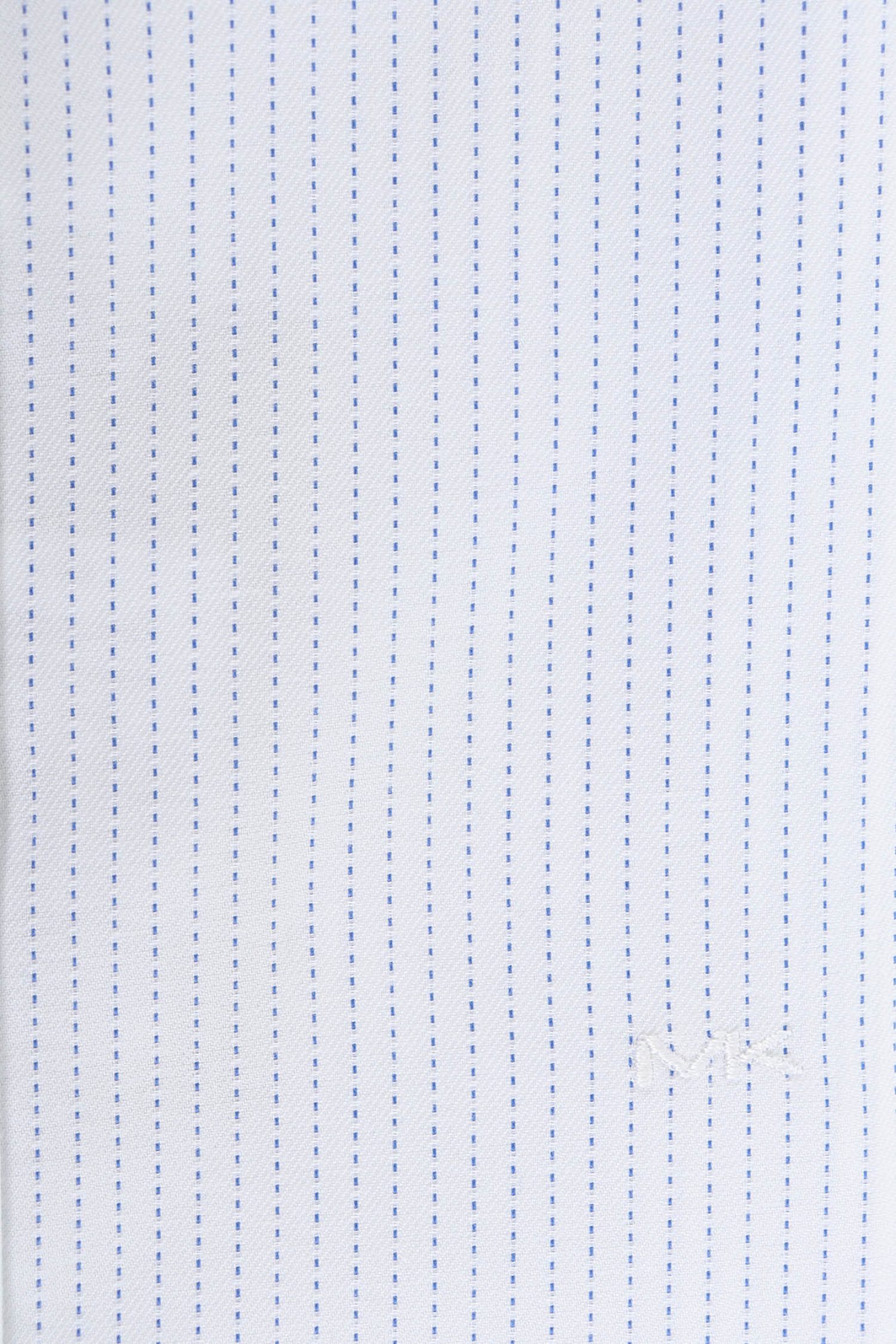 MICHAEL KORS ΠΟΥΚΑΜΙΣΟ ΡΙΓΕ MODERN FIT STRETCH ΛΕΥΚΟ-ΜΠΛΕ φωτογραφία