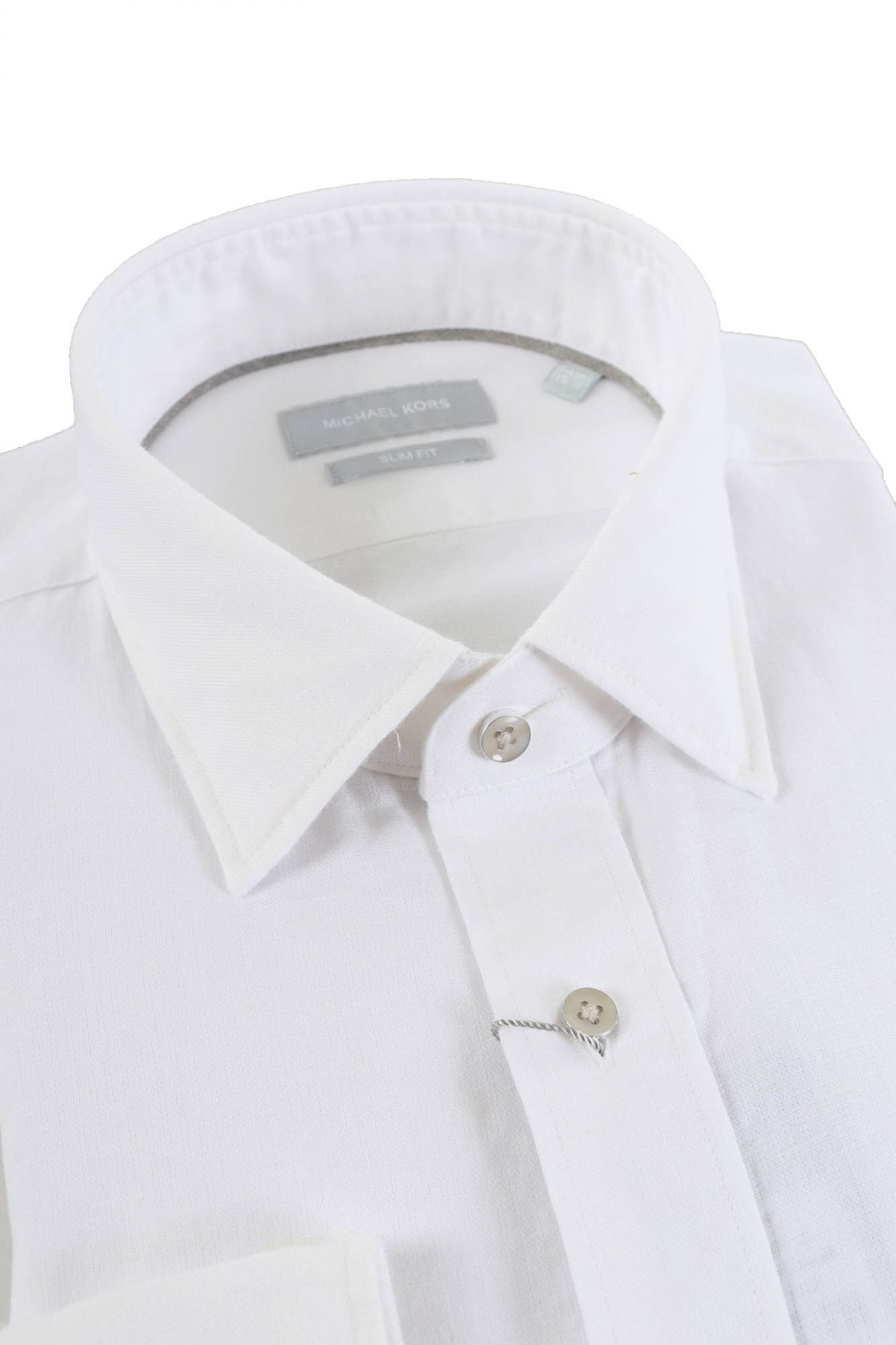 MICHAEL KORS ΠΟΥΚΑΜΙΣΟ SLIM FIT ΛΙΝΟ ΛΕΥΚΟ φωτογραφία