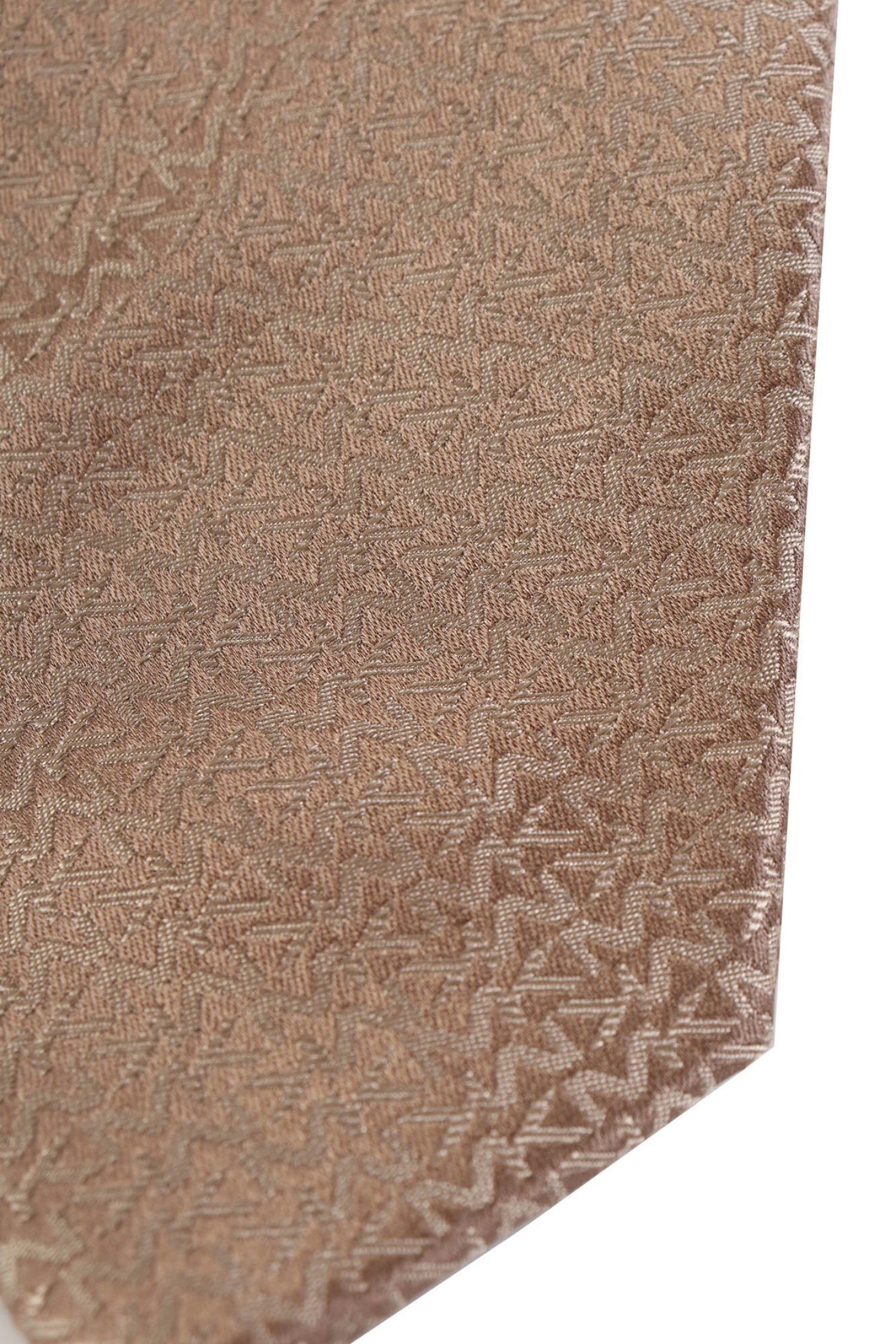 MICHAEL KORS ΓΡΑΒΑΤΑ ALL OVER PRINT LOGO ΚΑΦΕ-ΜΠΡΟΝΖΕ