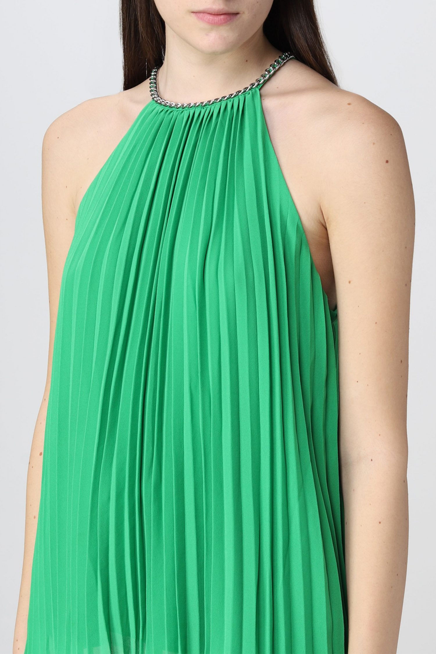 MICHAEL KORS TOP ΠΑΡΤΟΙ ΩΜΟΙ ΑΛΥΣΙΔΑ ΠΛΙΣΕ ΠΡΑΣΙΝΟ φωτογραφία