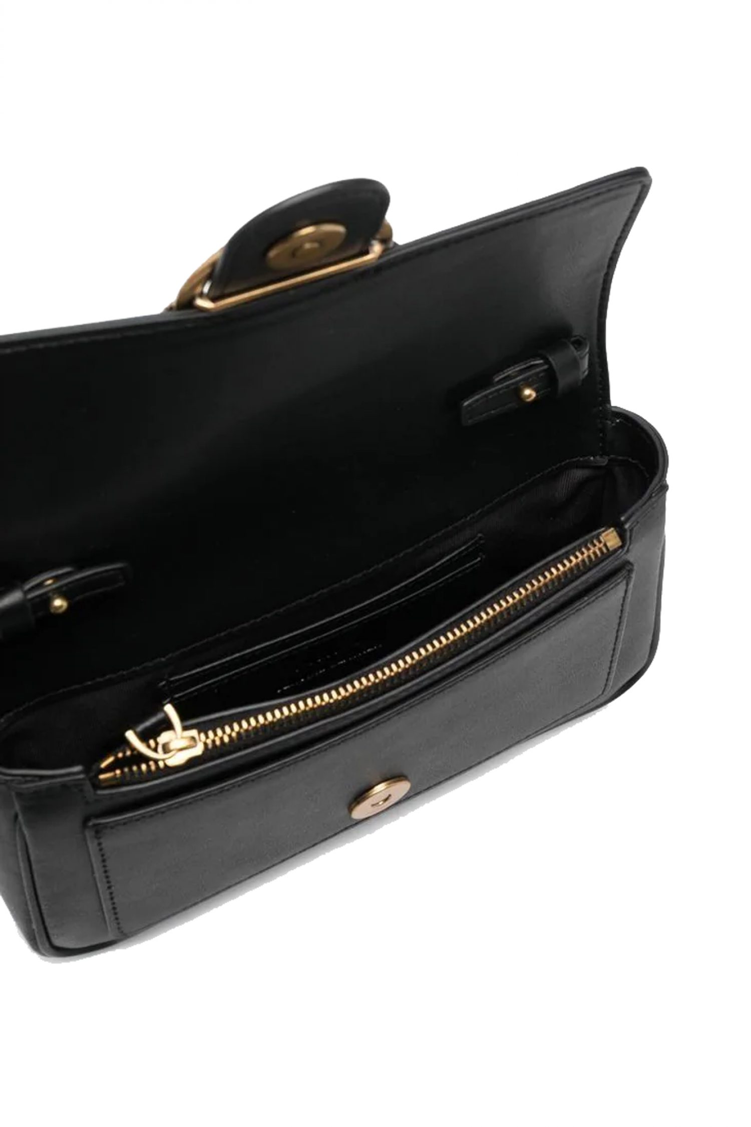 PINKO ΤΣΑΝΤΑΚΙ LOVE ONE POCKET C VITELLO SETA ΑΛΥΣΙΔΑ ΜΑΥΡΟ /ΧΡΥΣΟ φωτογραφία