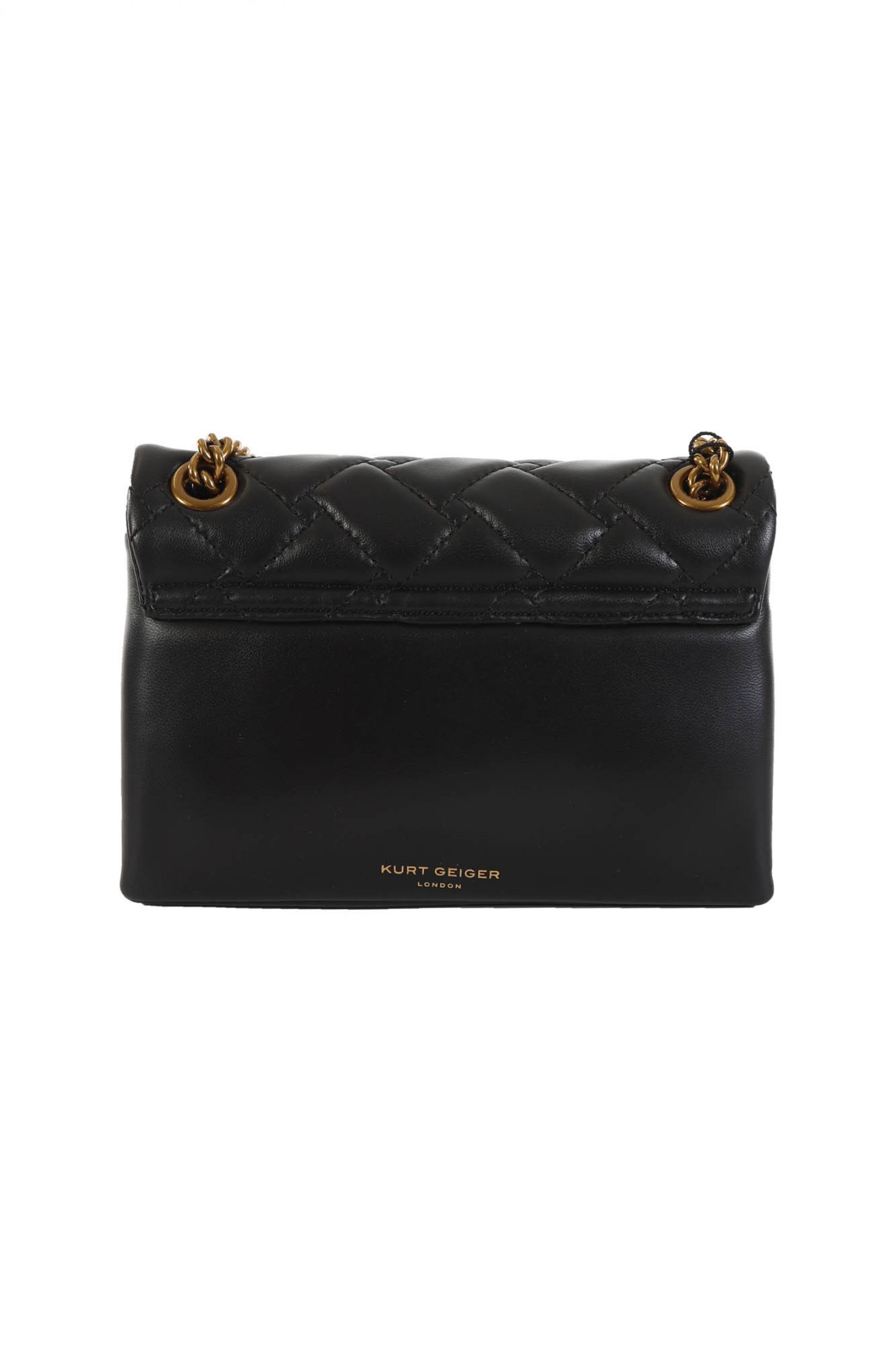 KURT GEIGER ΤΣΑΝΤΑΚΙ MINI CROSSBODY/ΩΜΟΥ ΚΑΠΙΤΟΝΕ ΜΕ ΑΛΥΣΙΔΑ ΜΑΥΡΟ