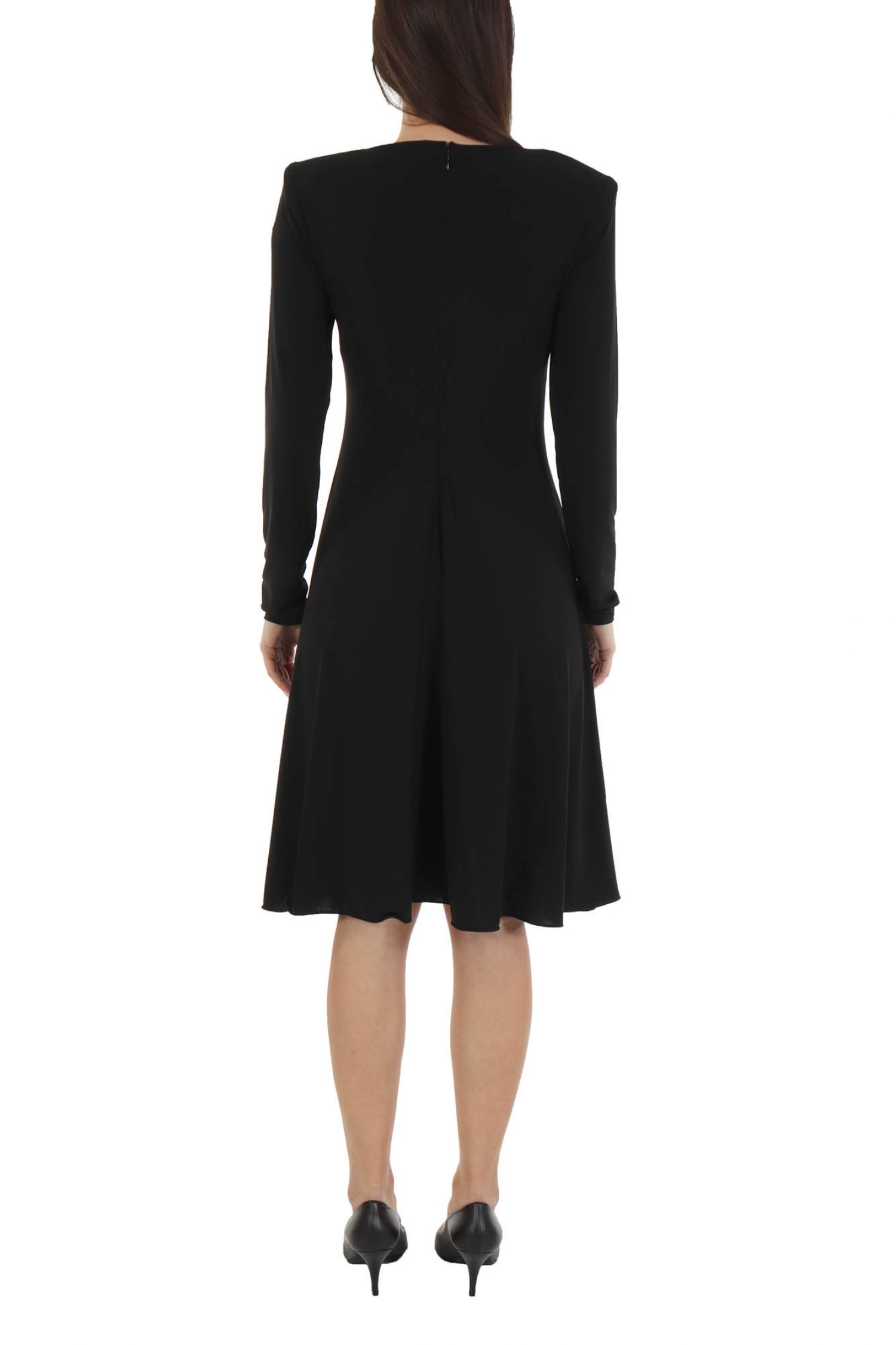 EMPORIO ARMANI ΦΟΡΕΜΑ ΚΛΟΣ V-NECK ΣΤΡΑΣ ΜΑΥΡΟ