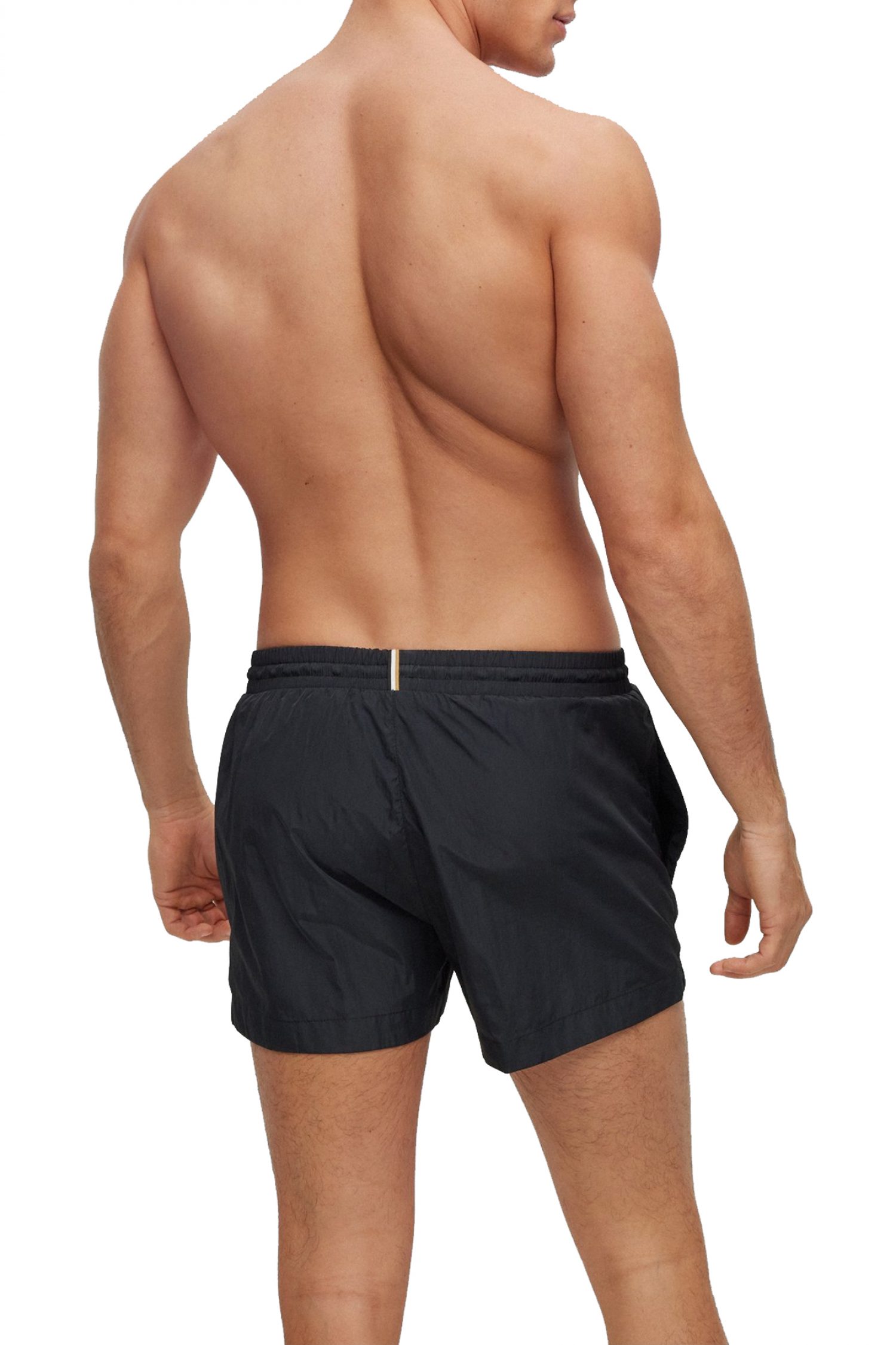 BOSS BEACHWEAR ΜΑΓΙΩ MOONEYE QUICK DRY ΜΑΥΡΟ