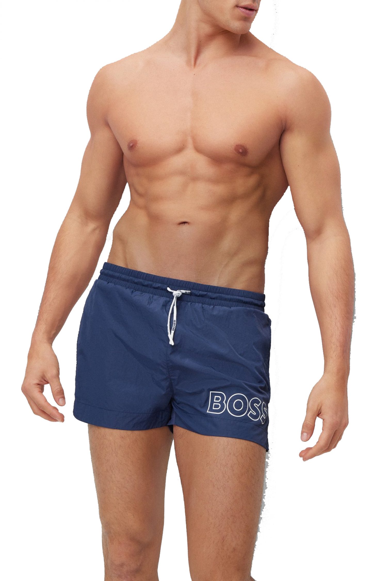 BOSS BEACHWEAR ΜΑΓΙΩ MOONEYE QUICK DRY ΜΠΛΕ