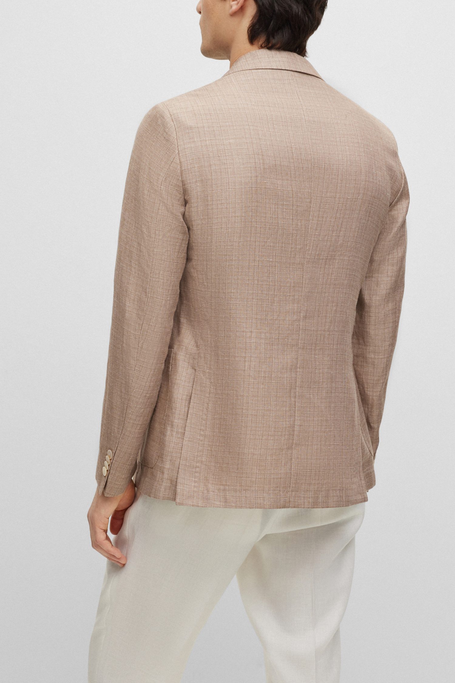 BOSS ΣΑΚΑΚΙ ΛΙΝΟ ΑΦΟΔΡΟ SLIM FIT C-HANRY-232 ΜΠΕΖ