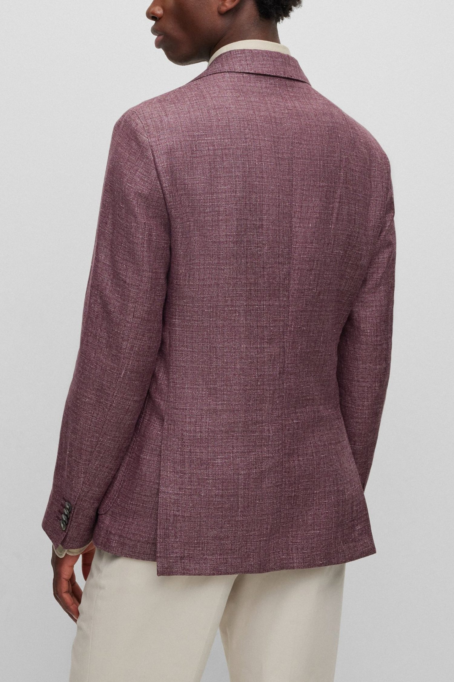 BOSS ΣΑΚΑΚΙ ΛΙΝΟ ΑΦΟΔΡΟ SLIM FIT C-HANRY-232 ΜΠΟΡΝΤΩ