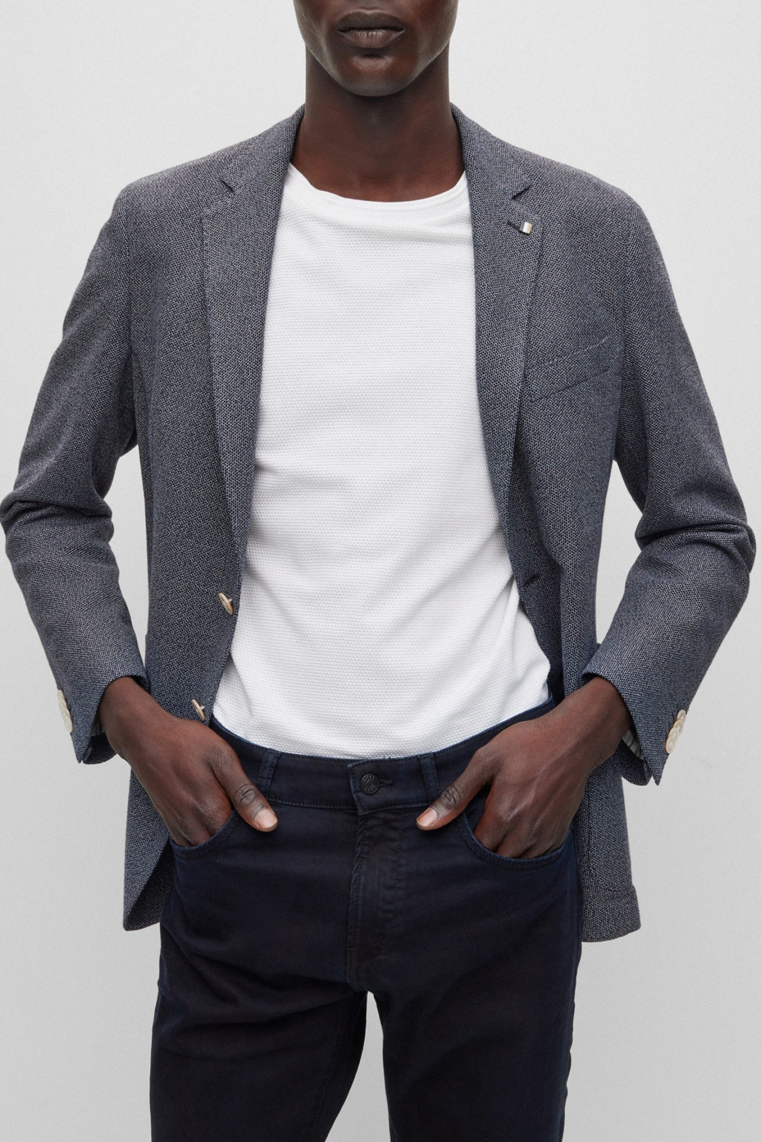 BOSS ΣΑΚΑΚΙ ΑΦΟΔΡΟ SLIM FIT C-HANRY-J-232 ΜΠΛΕ