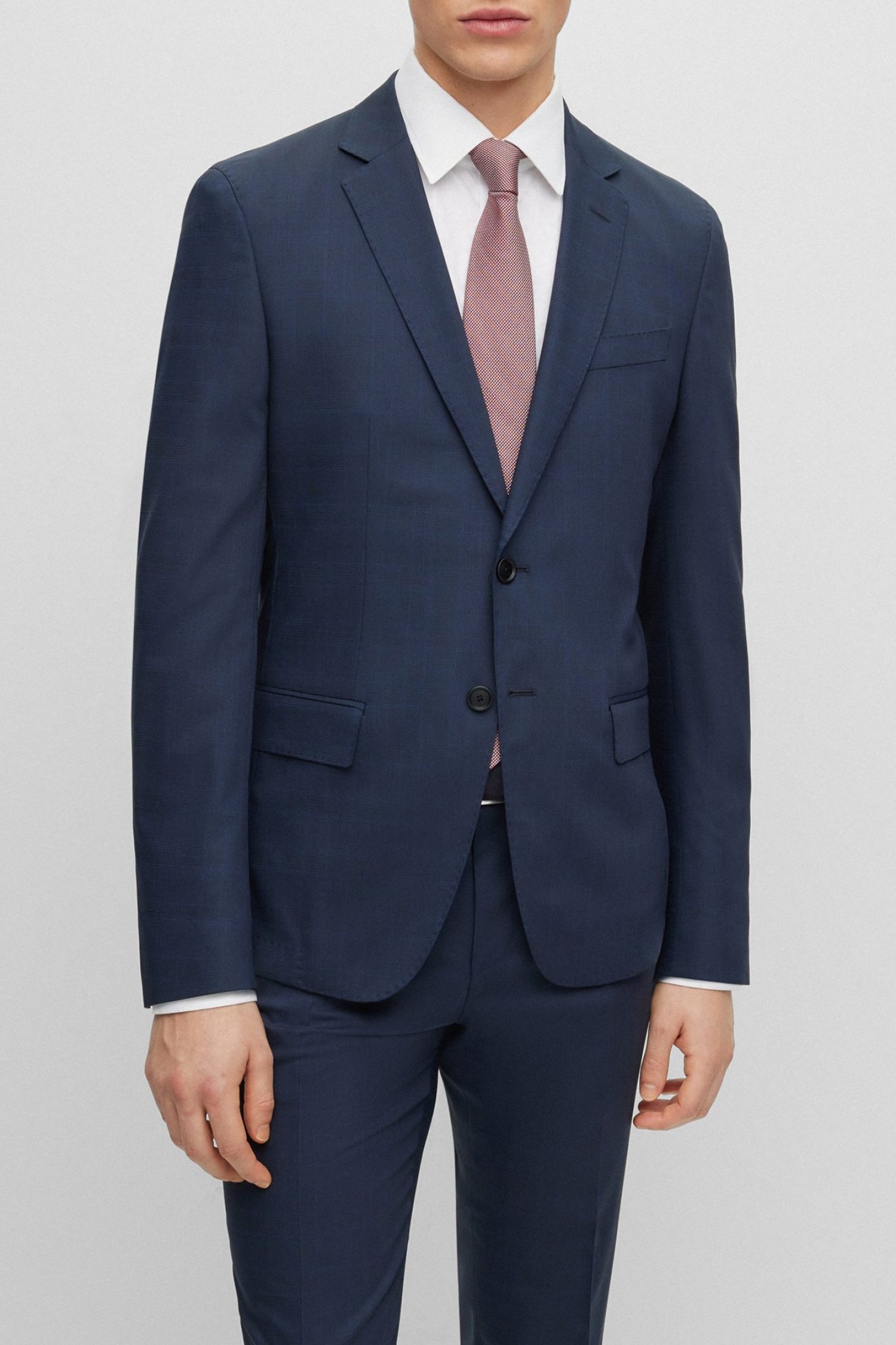 BOSS PERFORMANCE ΚΟΣΤΟΥΜΙ ΚΑΡΩ SLIM FIT P-HUGE-2PCS-232 ΜΠΛΕ