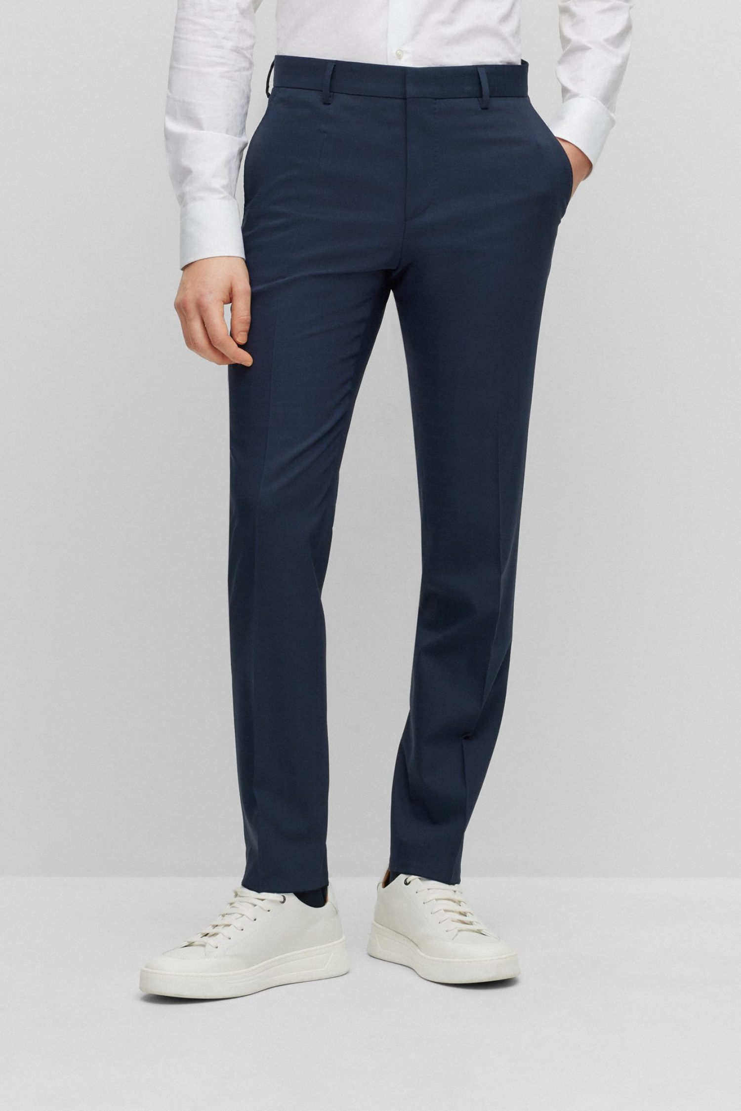 BOSS PERFORMANCE ΚΟΣΤΟΥΜΙ ΚΑΡΩ SLIM FIT P-HUGE-2PCS-232 ΜΠΛΕ