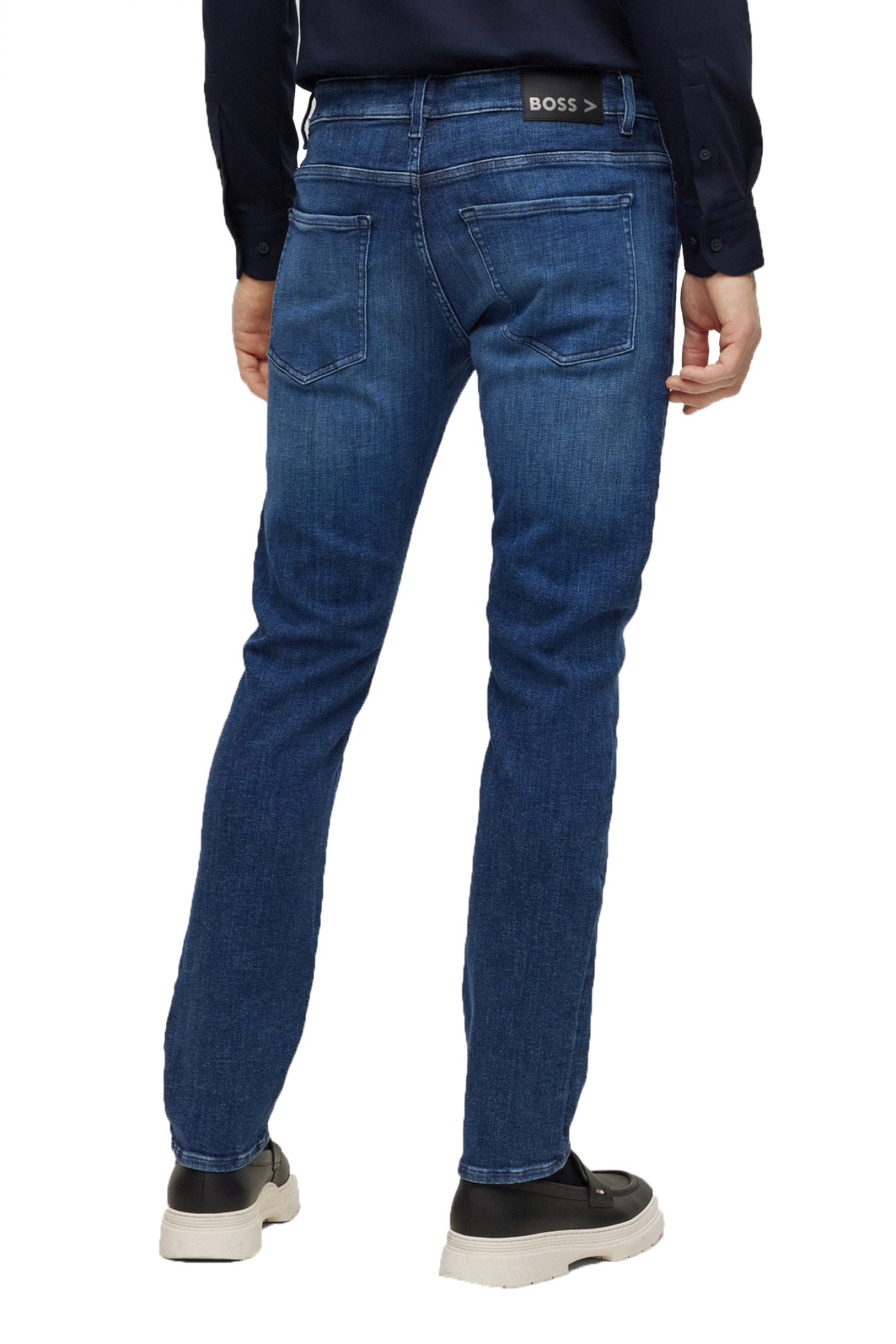 BOSS ΠΑΝΤΕΛΟΝΙ JEANS DELAWARE 3-1-200 SLIM FIT ΜΠΛΕ φωτογραφία