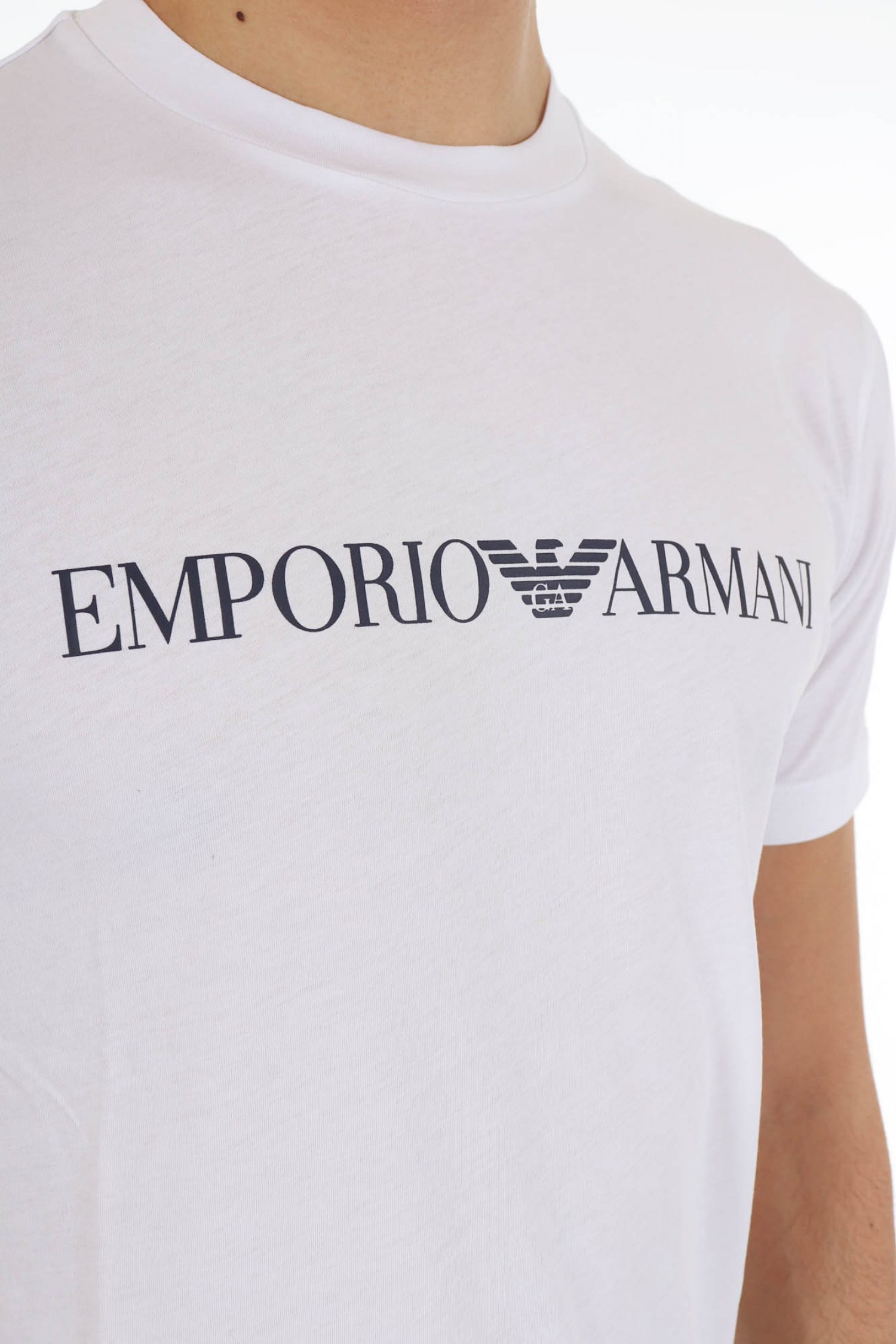 EMPORIO ARMANI T-SHIRT LOGO ΛΕΥΚΟ φωτογραφία