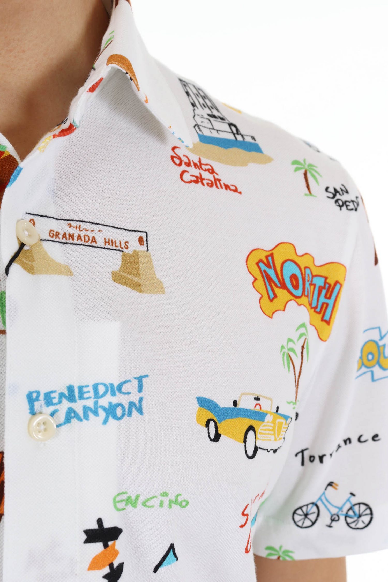 BALDESSARINI ΠΟΥΚΑΜΙΣΟ ΚΟΝΤΟΜΑΝΙΚΟ BLD-BILLY MULTI ΛΕΥΚΟ