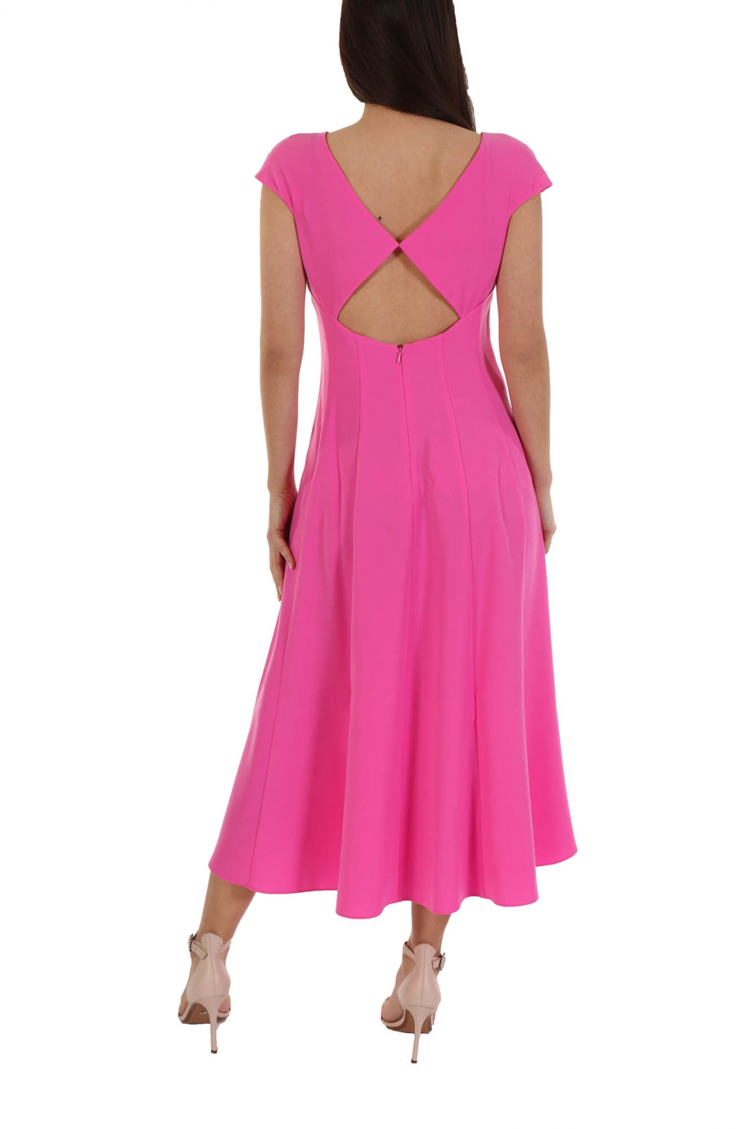 EMPORIO ARMANI ΦΟΡΕΜΑ ΚΛΟΣ ΑΝΟΙΓΜΑ ΠΛΑΤΗ ΦΟΥΞΙΑ φωτογραφία