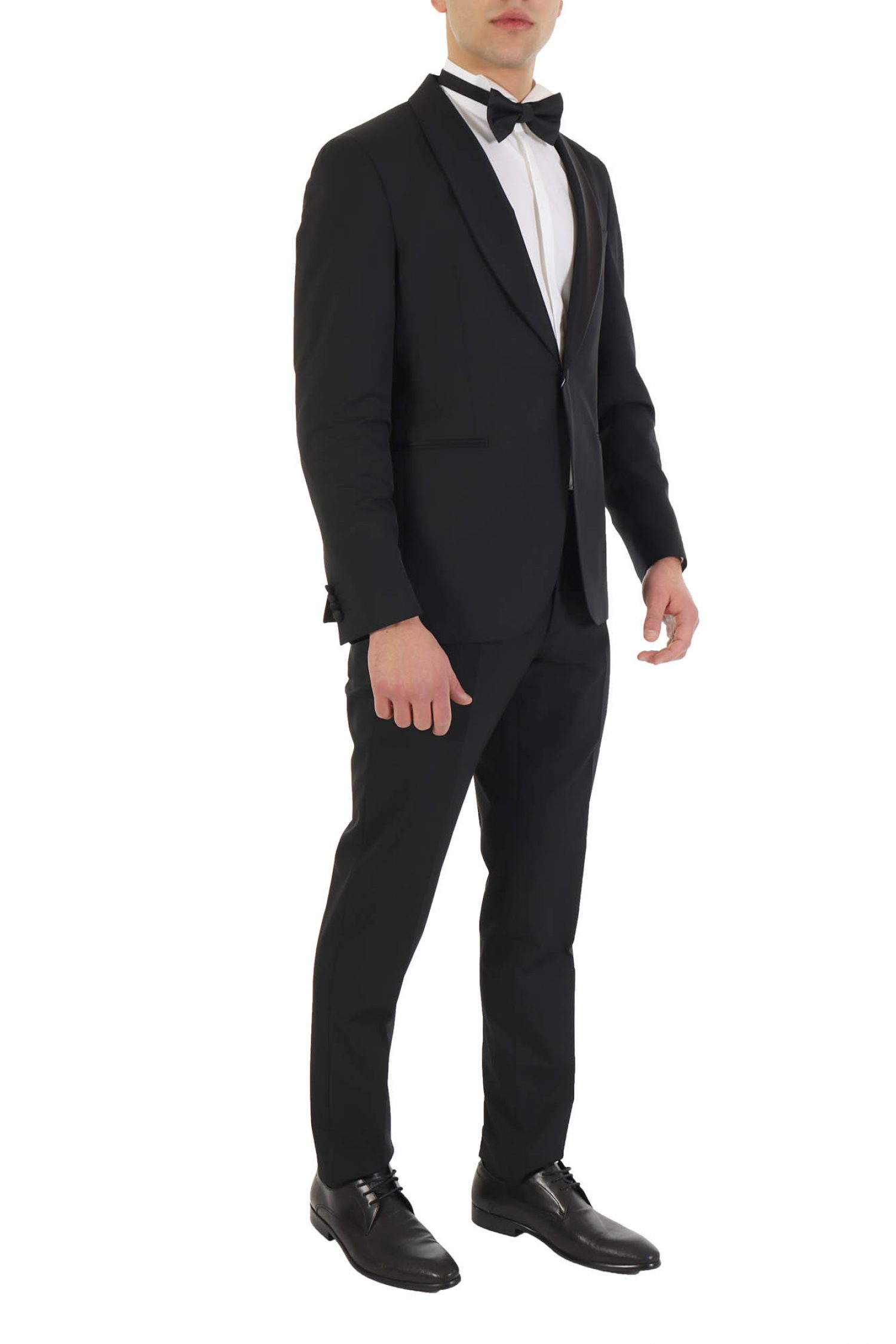 MICHAEL KORS ΚΟΥΣΤΟΥΜΙ ΣΜΟΚΙΝ SLIM FIT SUPER STRETCH PAULO OLIVEIRA ΜΑΥΡΟ